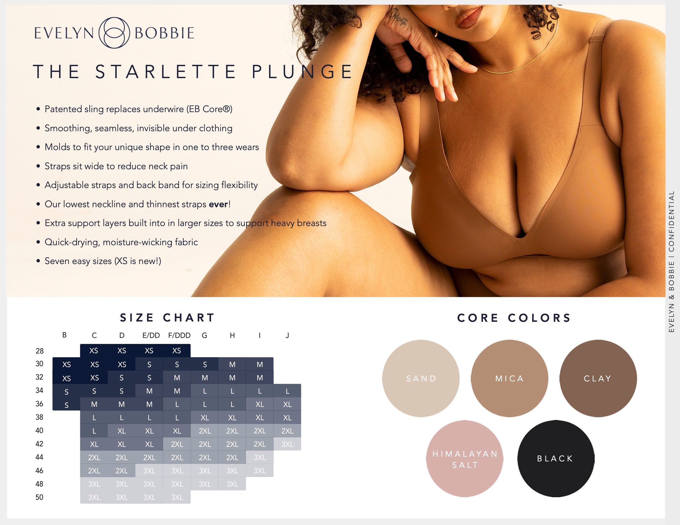 Evelyn and Bobbie Scarlett Plunge Bra