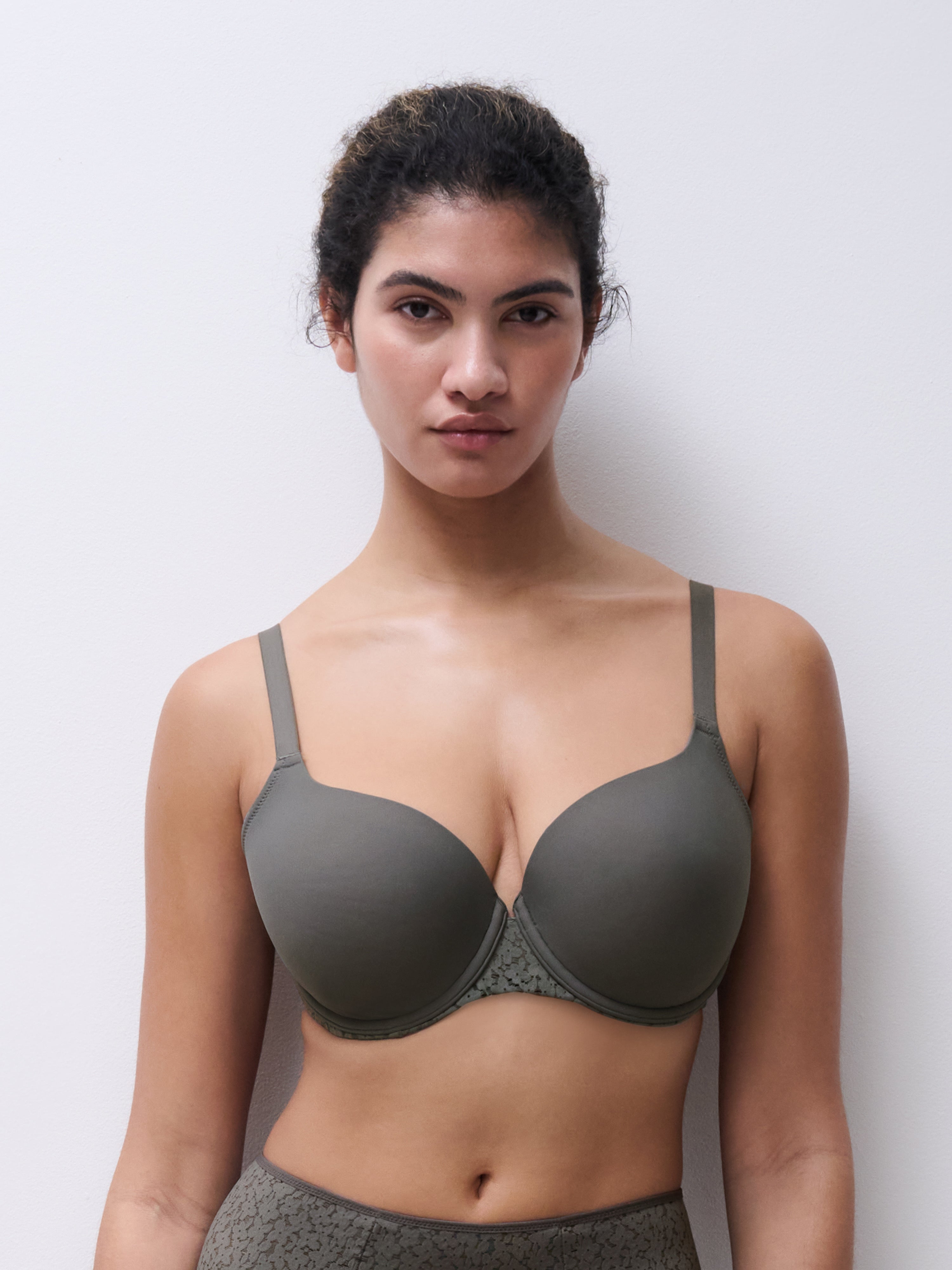 Chantelle Norah Smooth Sweetheart T-Shirt Bra - Dark Green