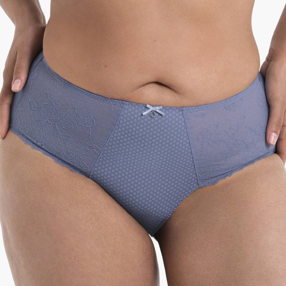 Anita Eloise High-Waist Briefs - Medium Blue