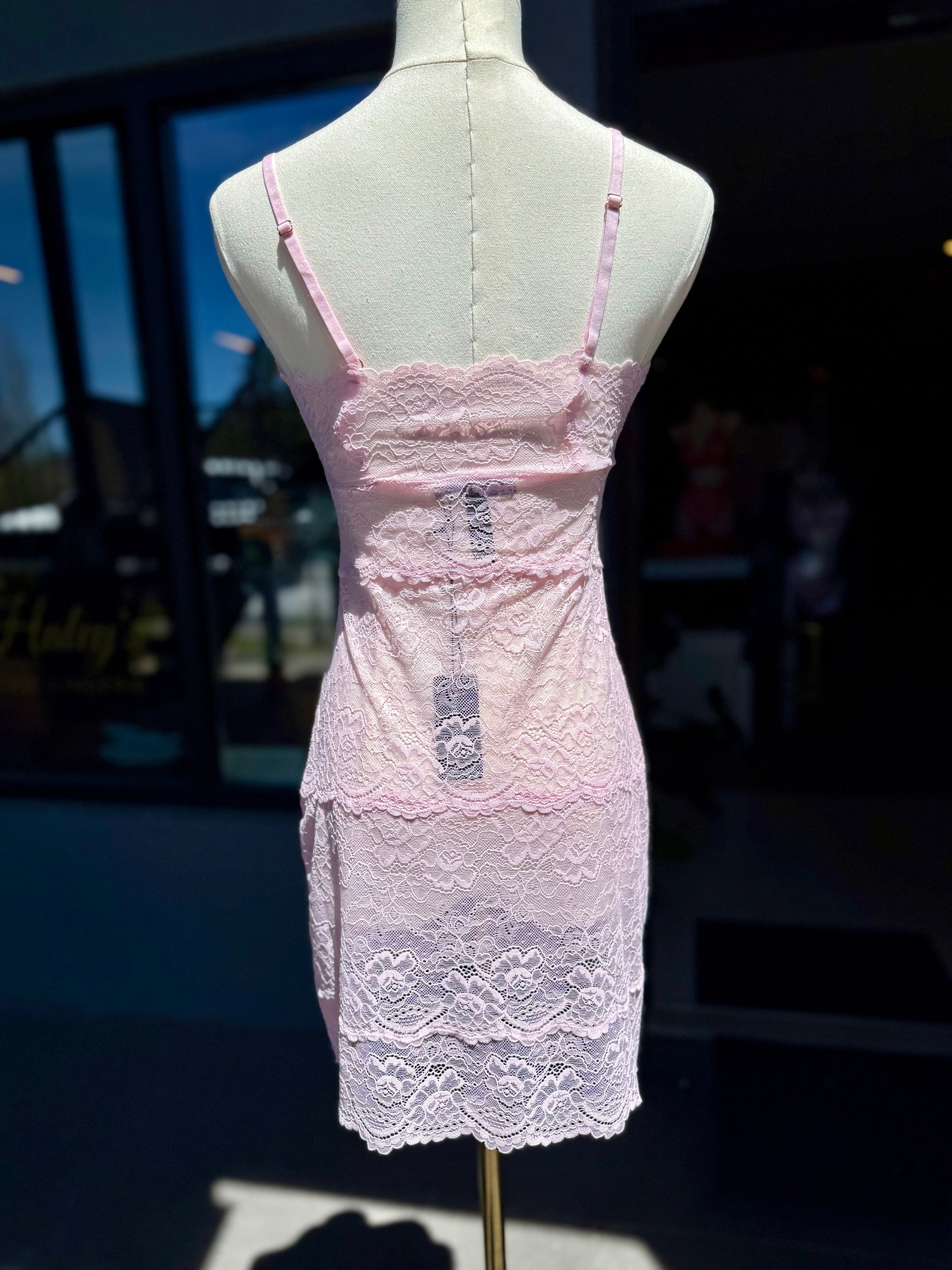 Samantha Chang All Lace Classic Slip - Magnolia