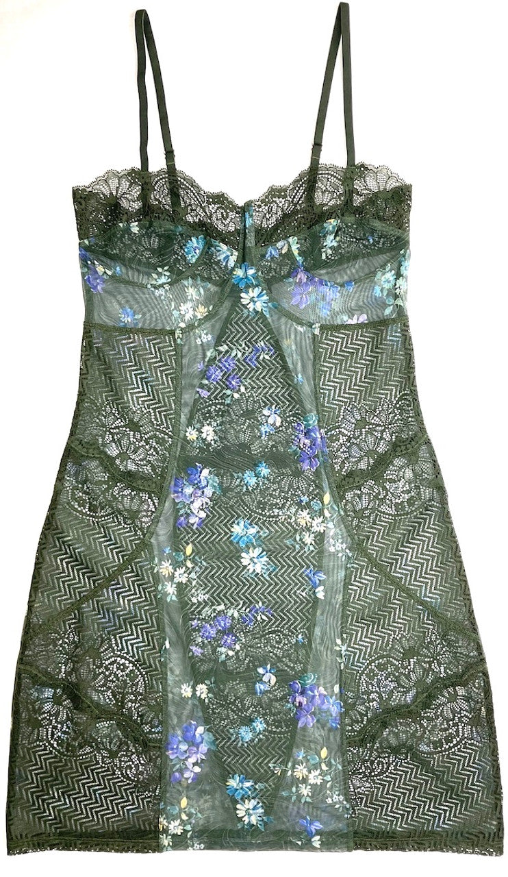Samantha Chang Flaunt Corset Slip -Moonflower