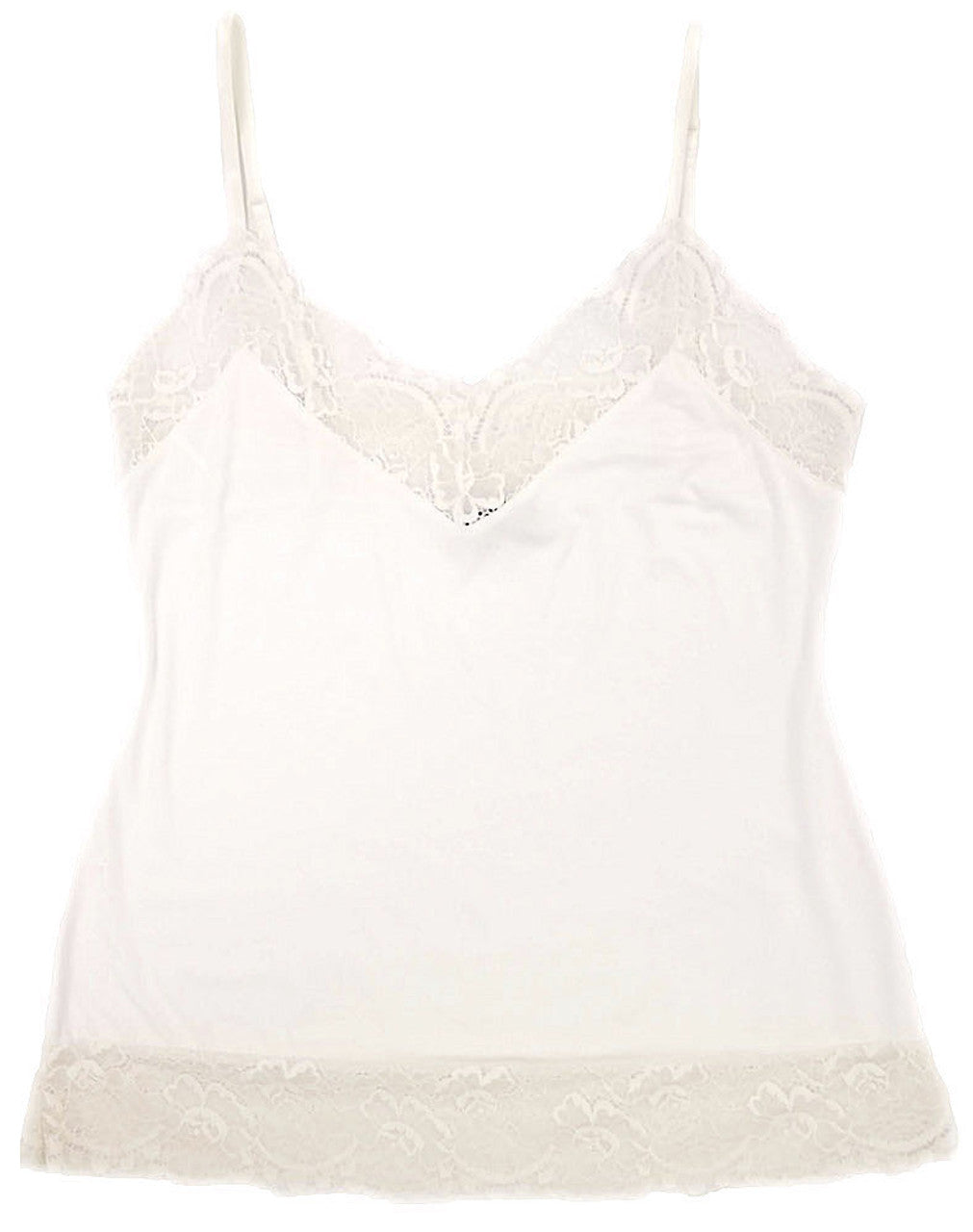 Samantha Chang Camisole - Ivory w/ Lace