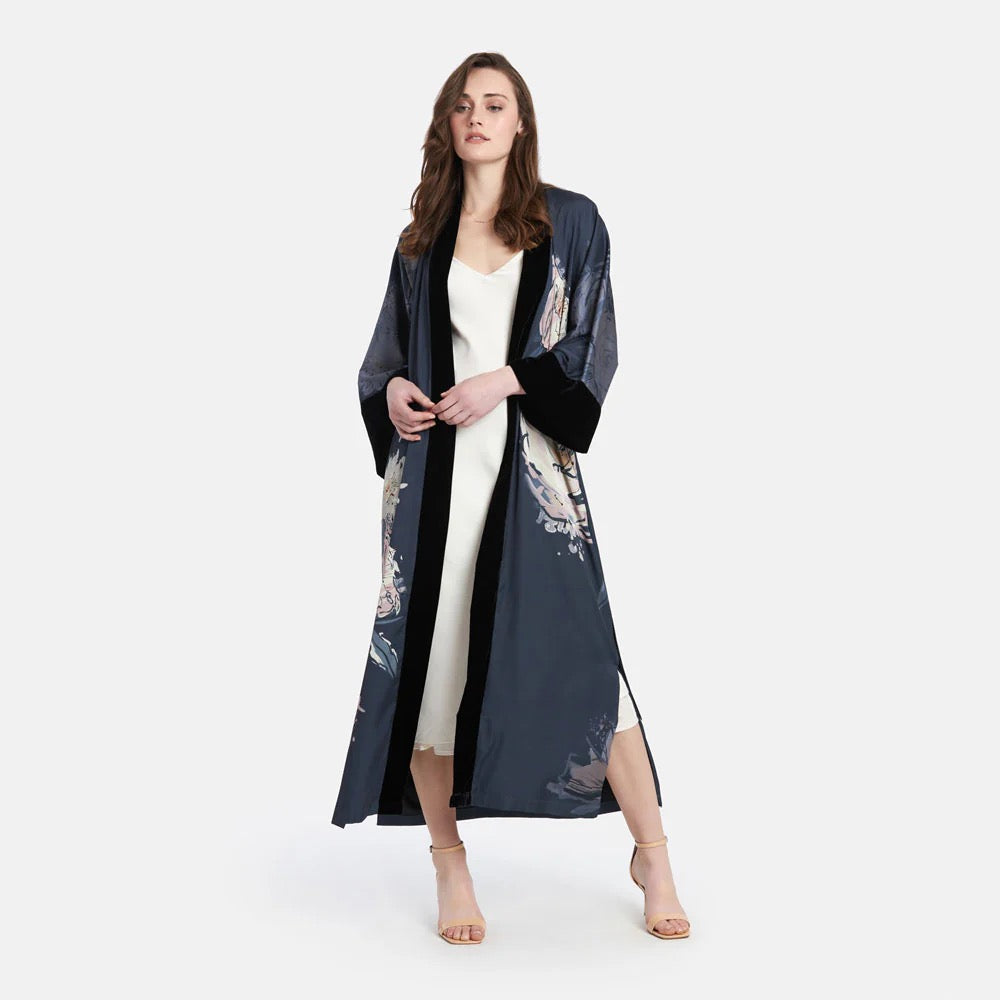 Kim+Ono Jia Long Wrap Kimono Robe