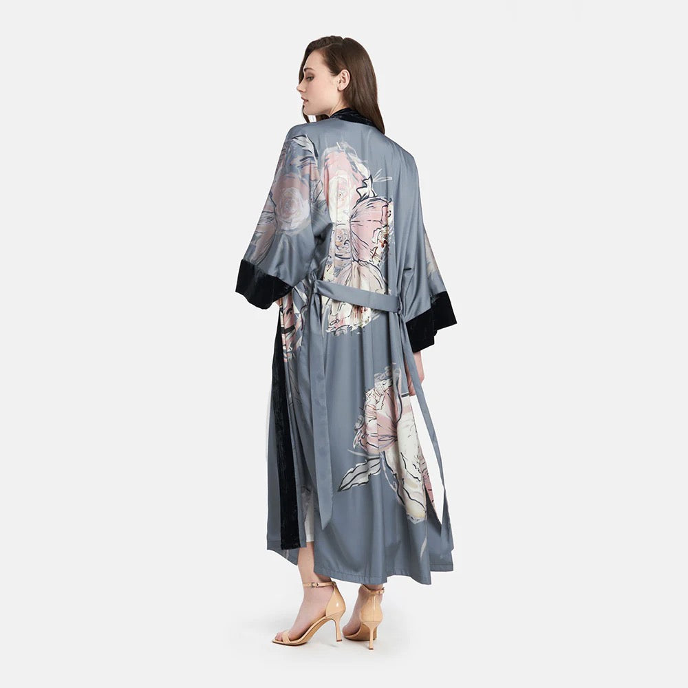 Kim+Ono Jia Long Wrap Kimono Robe