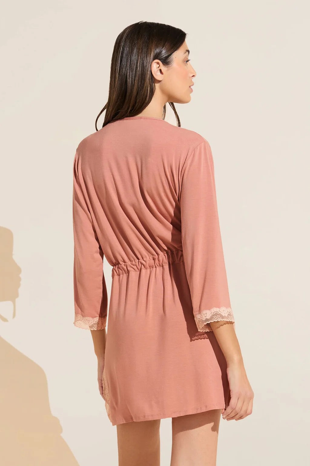Eberjey Flora 3/4 sleeve Robe