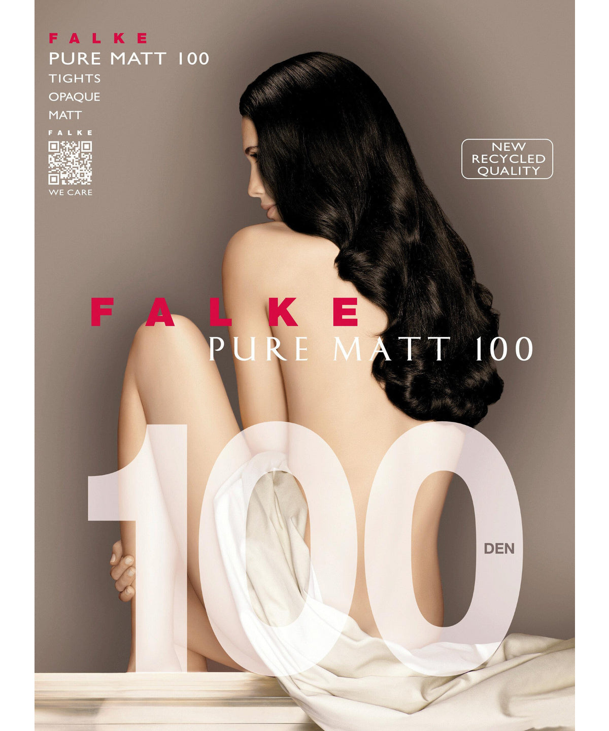 Falke Pure Matt 100 Tights -Black