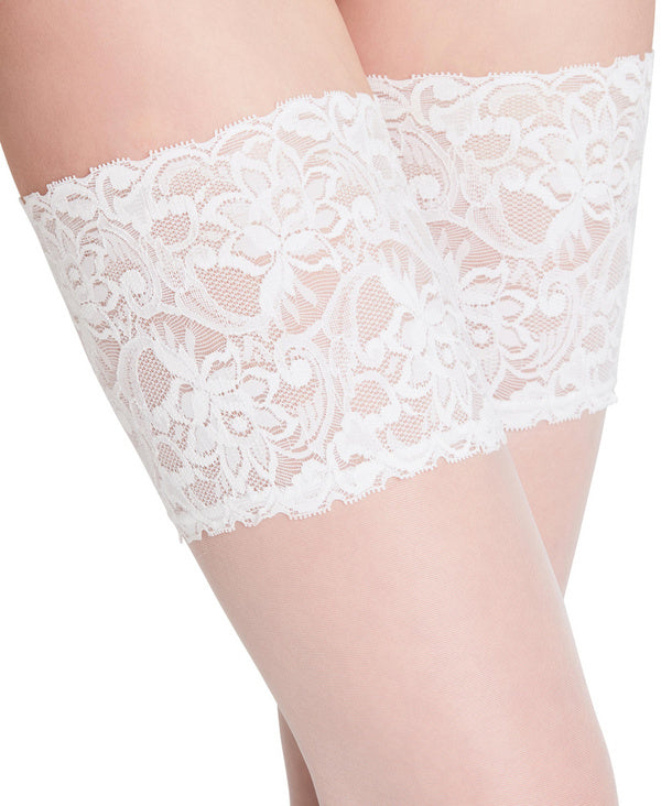 Falke Seidenglatt 15 Stay-Up- White Lace