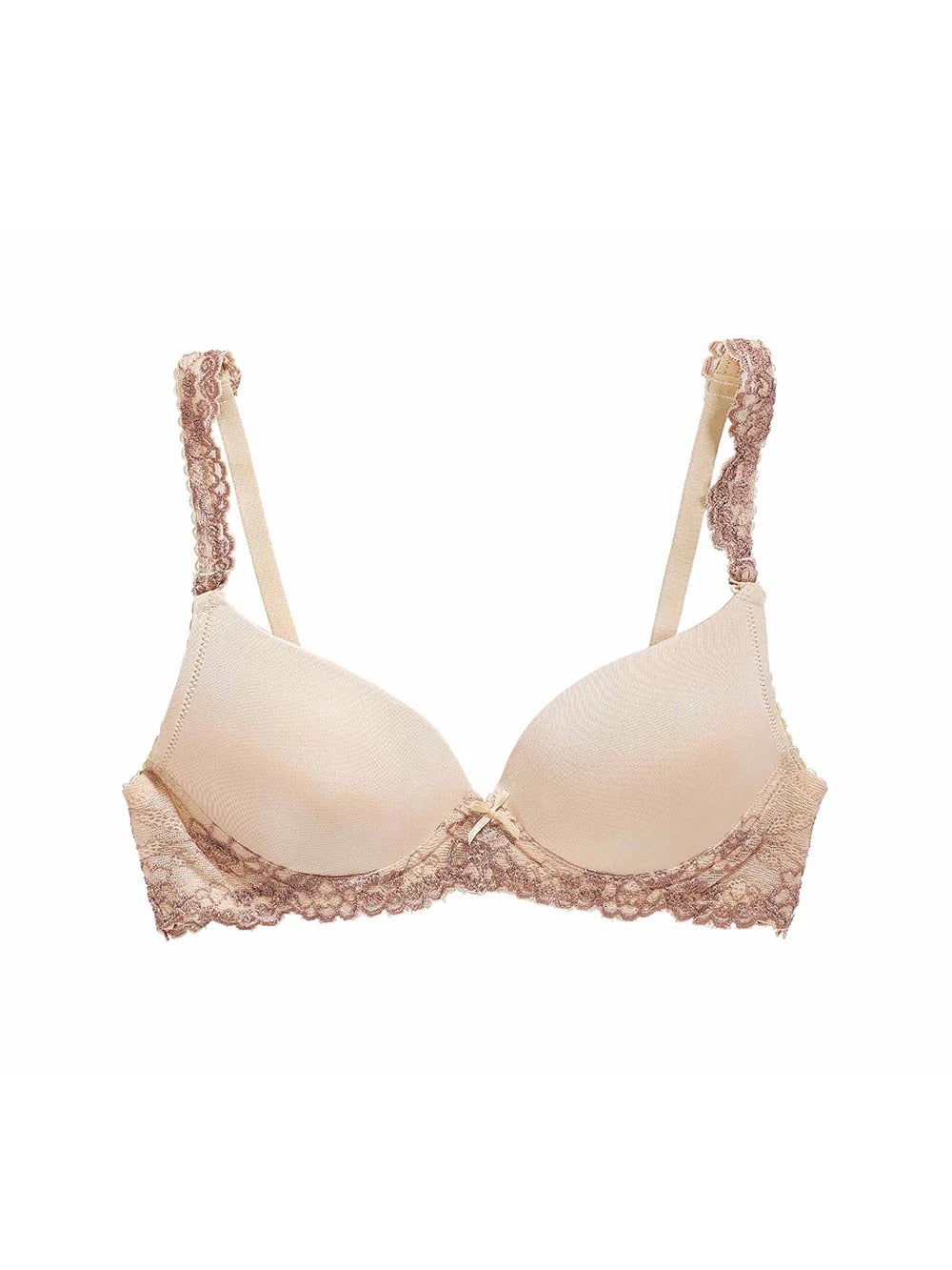 The Little Bra Company Yvonne Push-Up Bra- Nude/Mocha