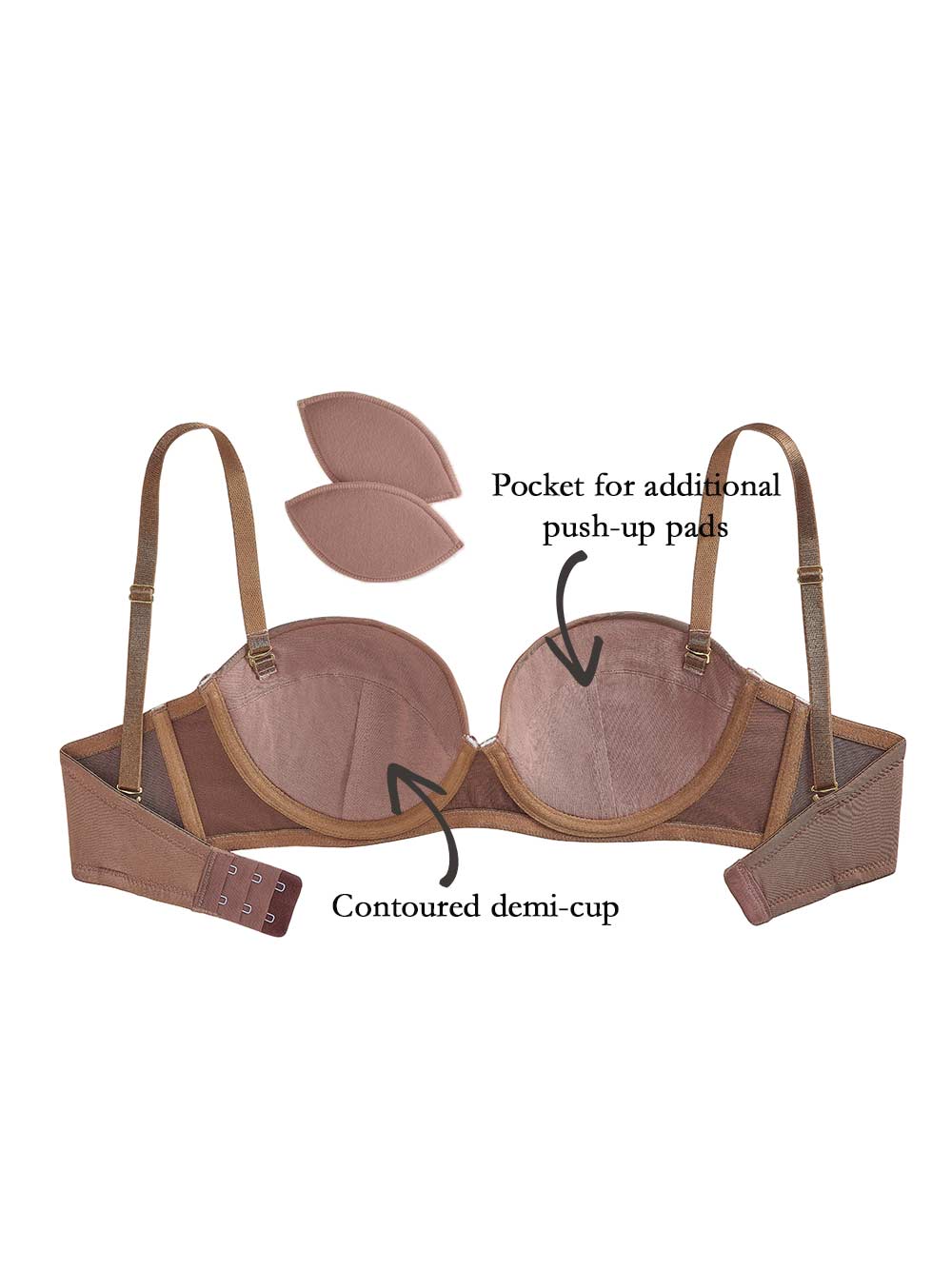 The Little Bra Company Sascha Strapless Bra- Dulce