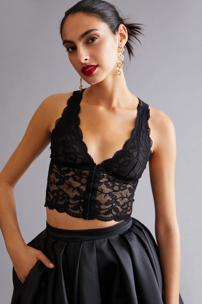 Clo Intimo Fortuna Racerback Vest- Black