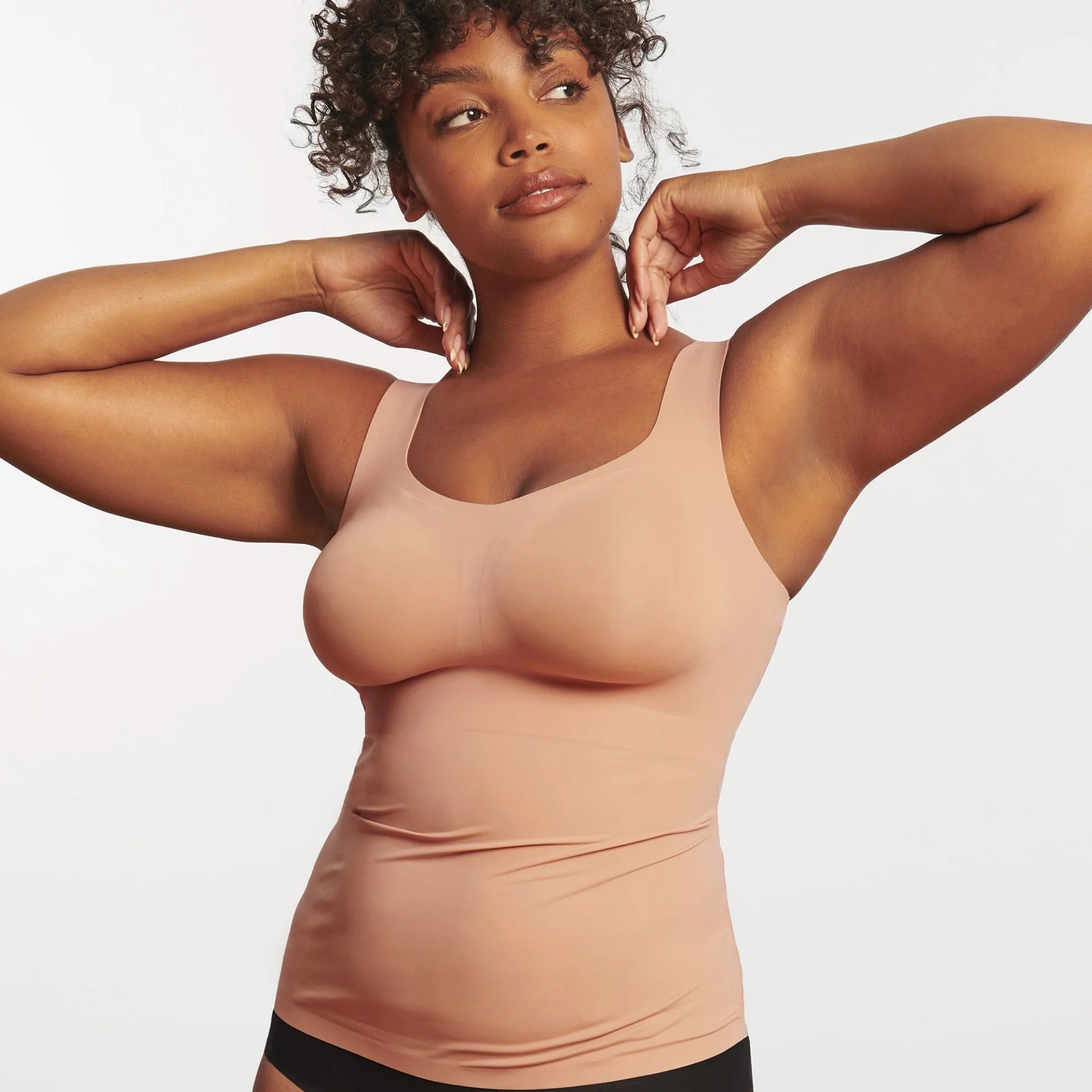 Evelyn and Bobbie Defy Bra Tank- Himalayan Salt
