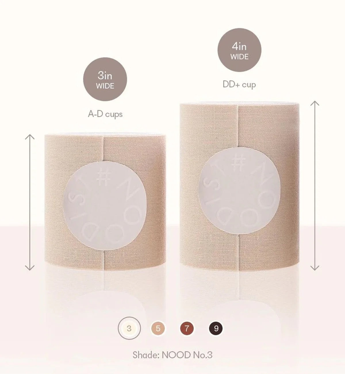 NOOD Shape Tape 3in- Adhesive Breast Tape