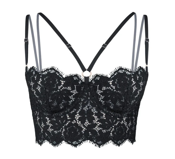 Monique Morin Frisson Bustier- Black