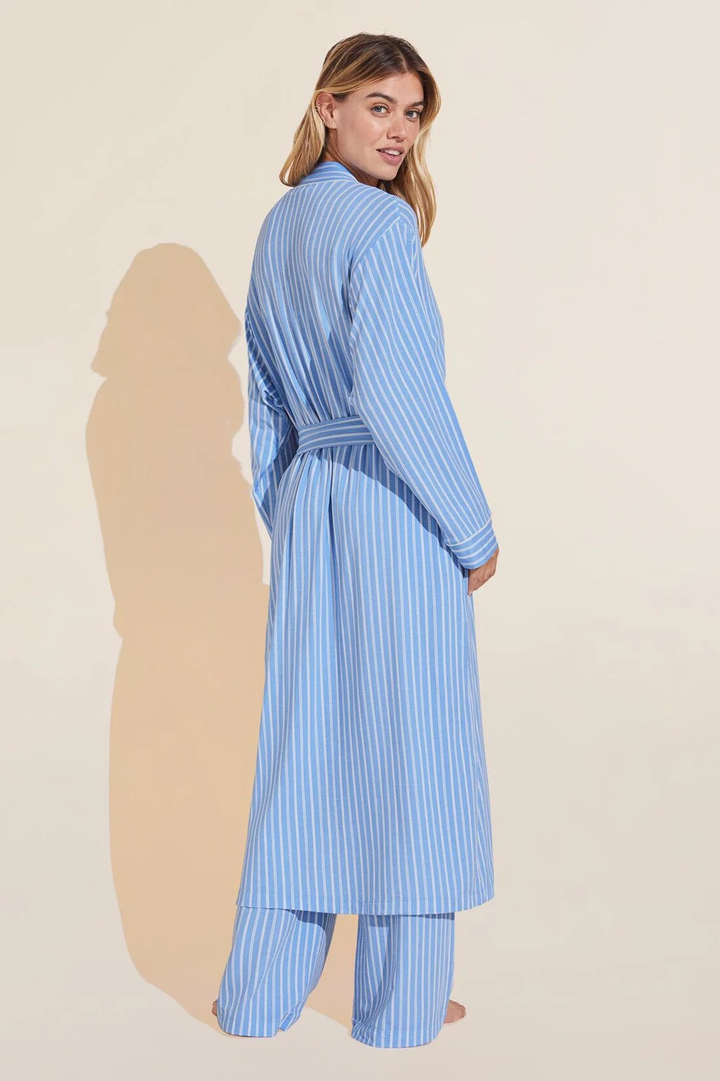 Eberjey Gisele Printed Modal Long Robe
