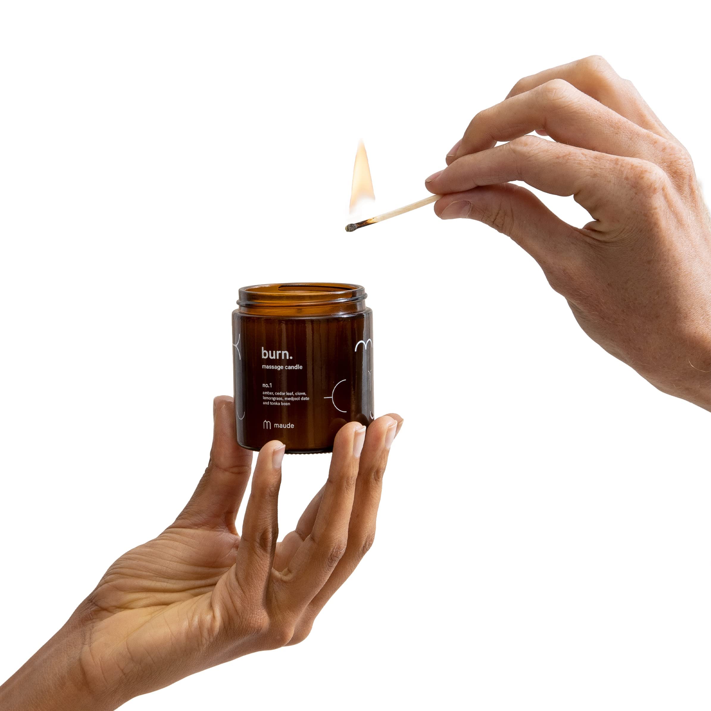 Maude Burn Massage Oil Candle- Scent #1