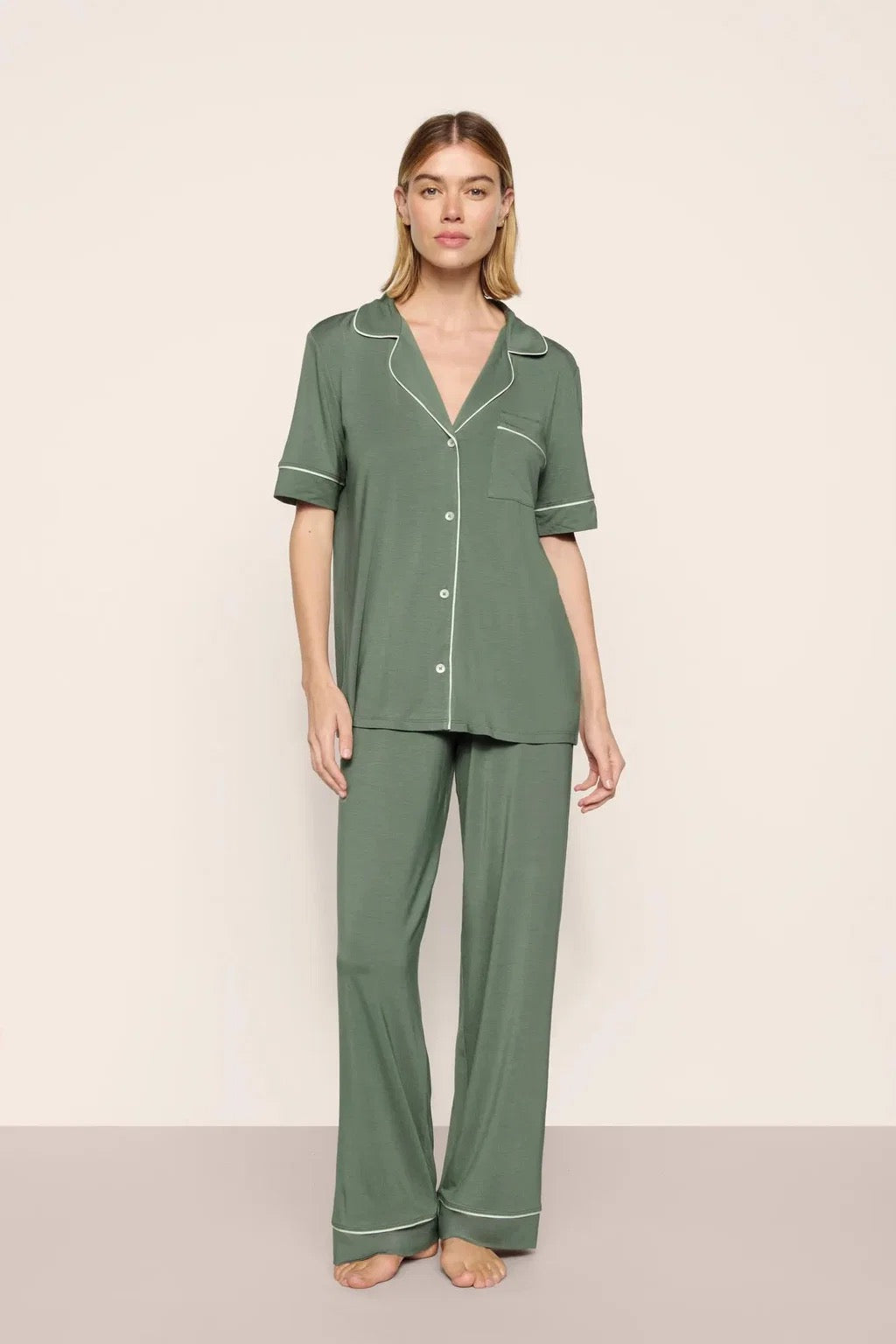 Eberjey Gisele Short Sleeve and Pant Set