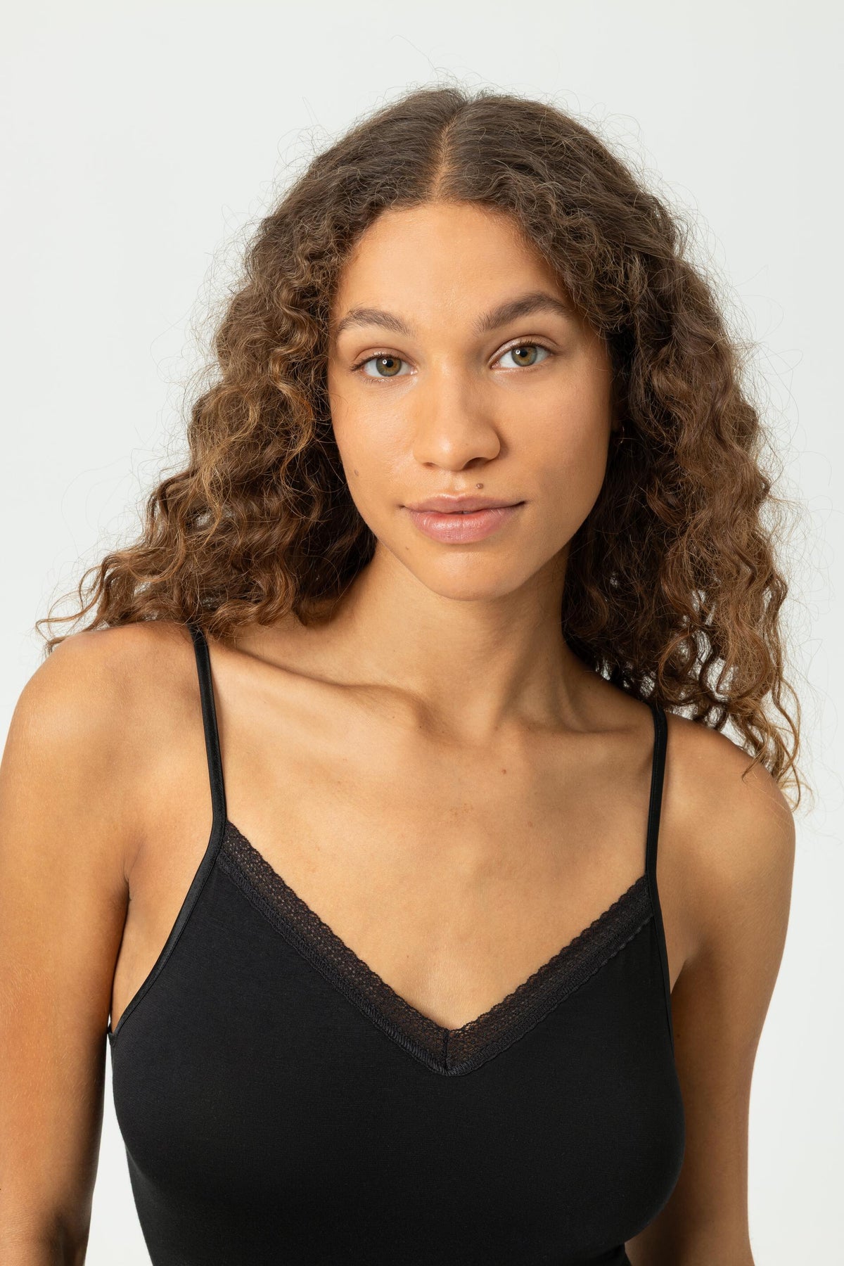 Mey Modal Lace Spaghetti Top - 1110099