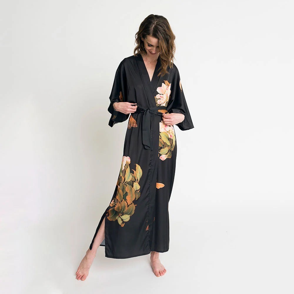 Kim+Ono Peony and Butterfly Long Kimono