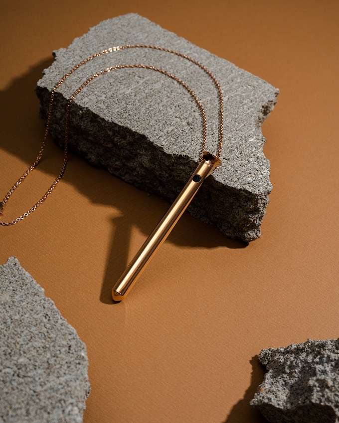 Crave Vesper 2 Vibrator Necklace - 24k Gold Plated