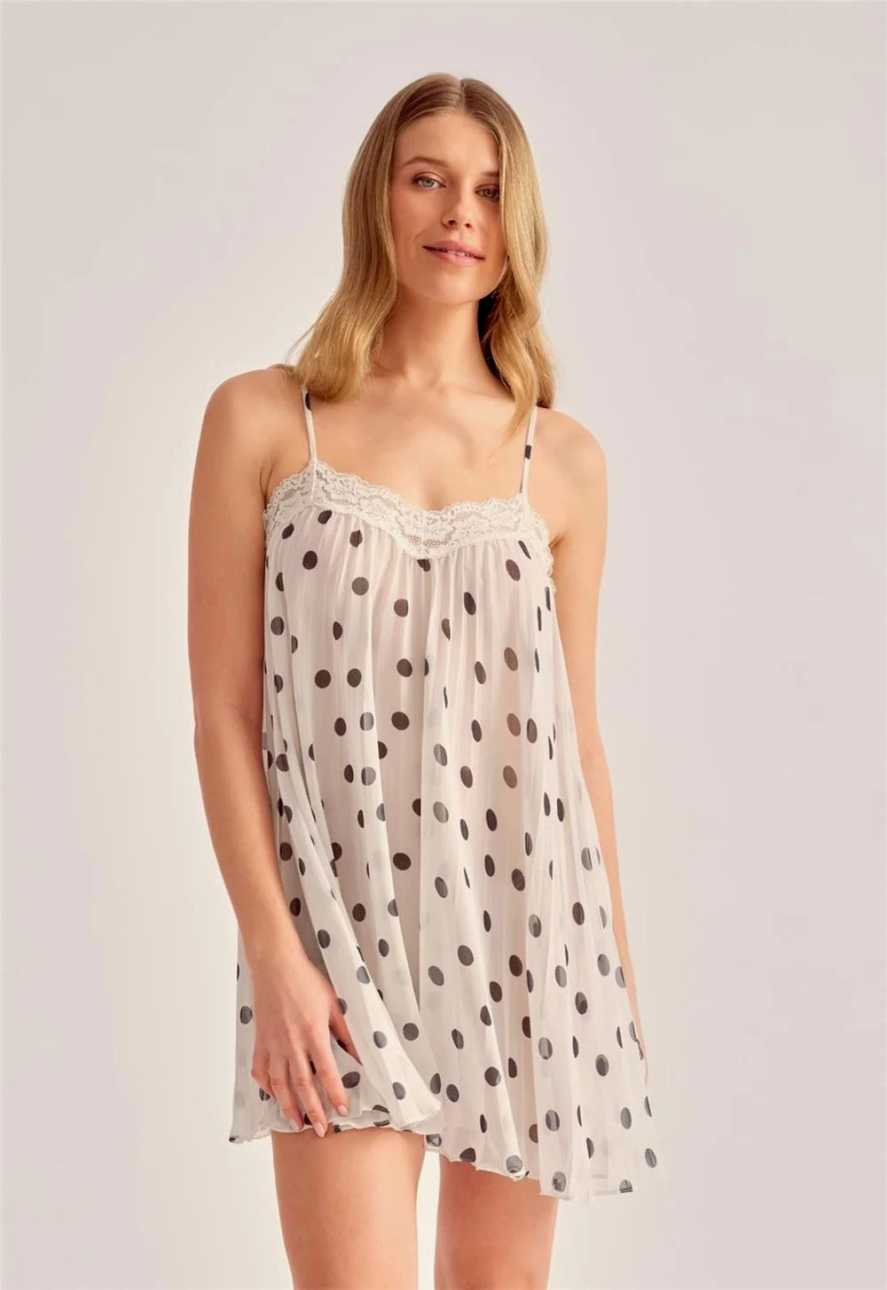 Rya Collection Or Chemise - Polka Dot