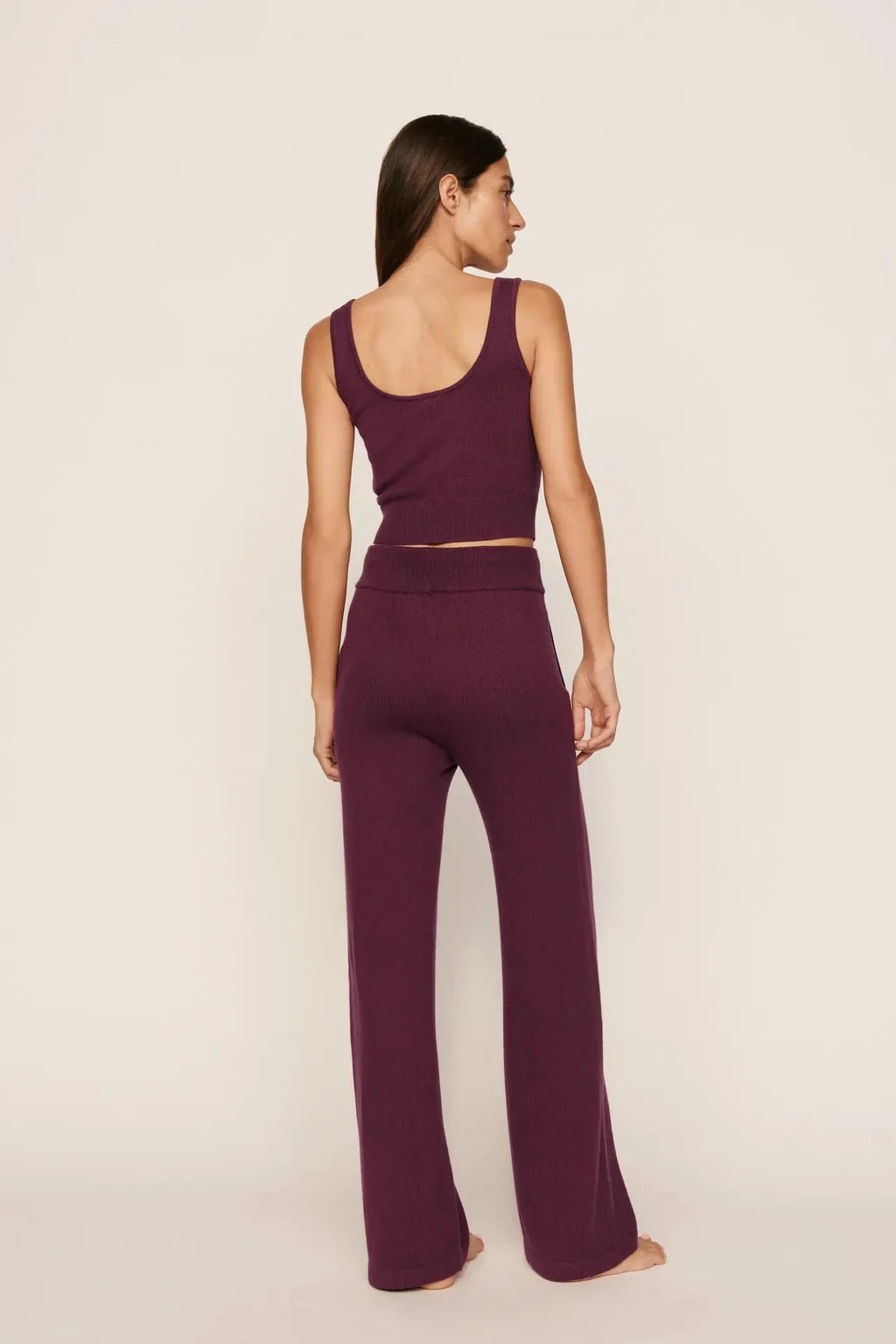 Eberjey Recycled Sweater Pant - Wildberry