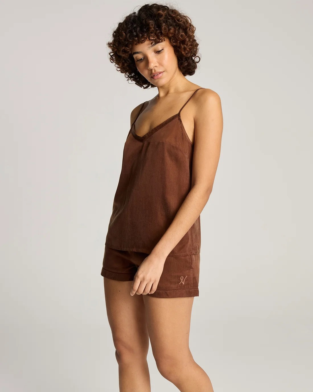 Nudea Eco-Lux Strappy Cami - Cocoa