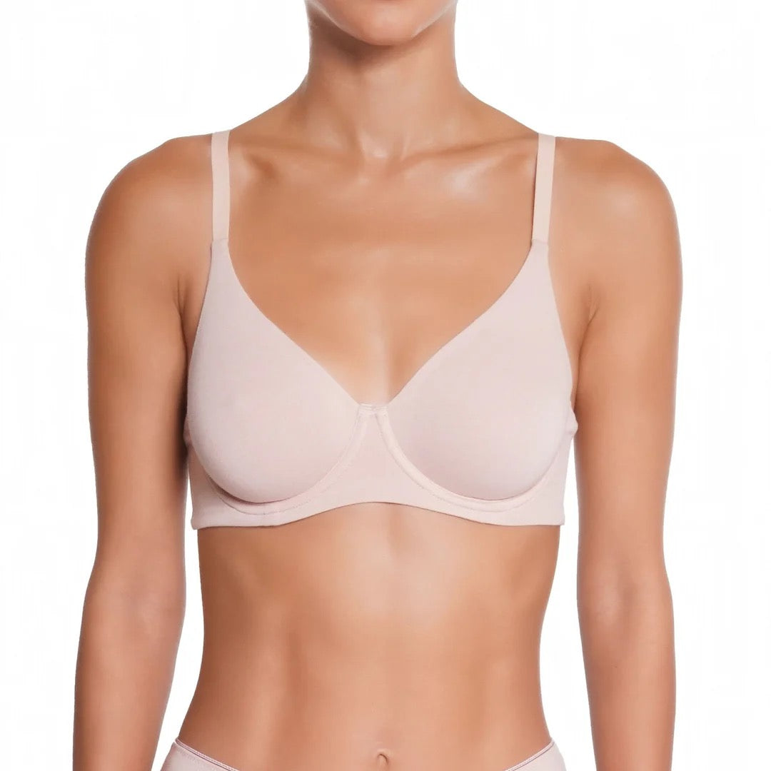 Huit Organic Cotton Underwire Bra- Blush