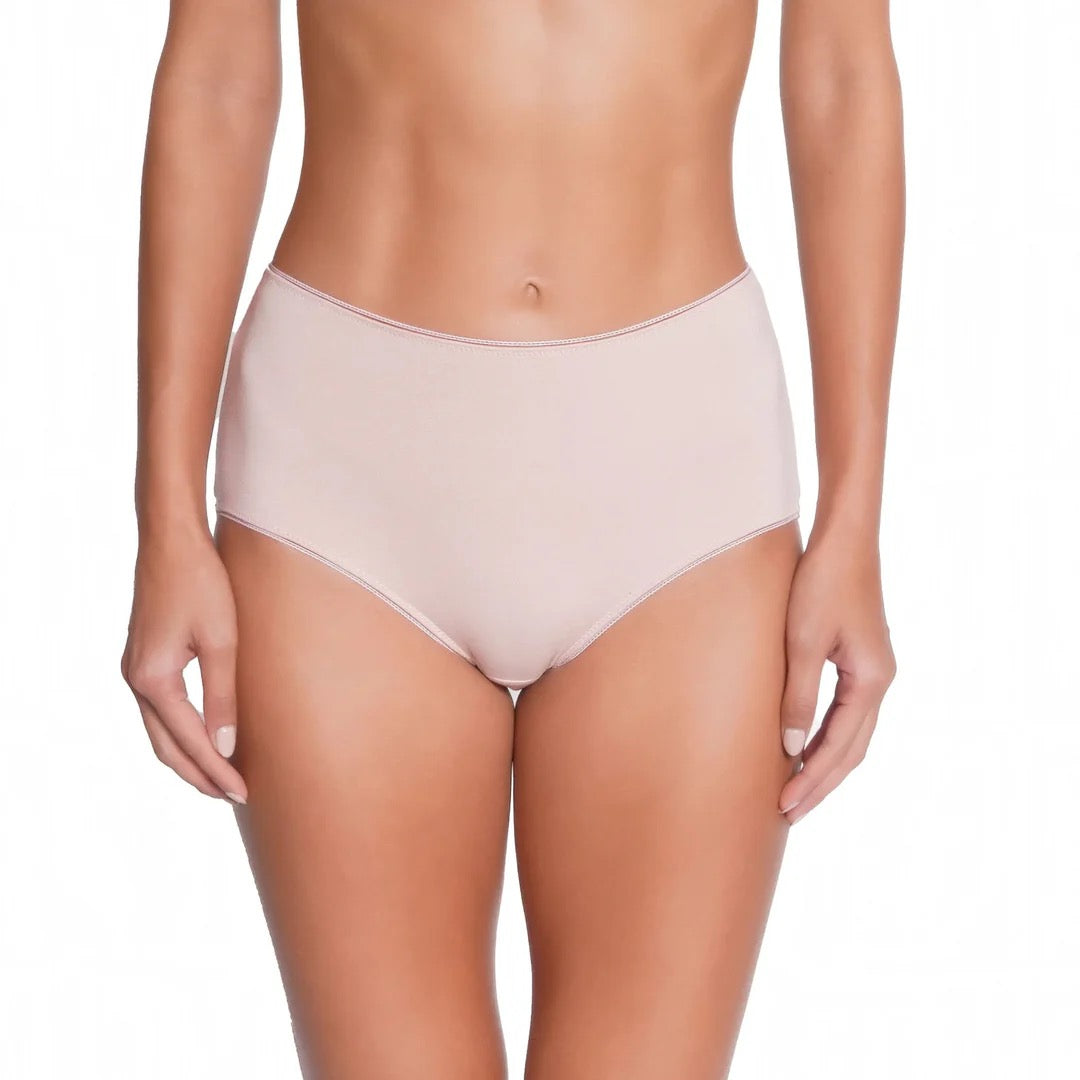 Huit Organic Cotton High Waist Brief - Blush