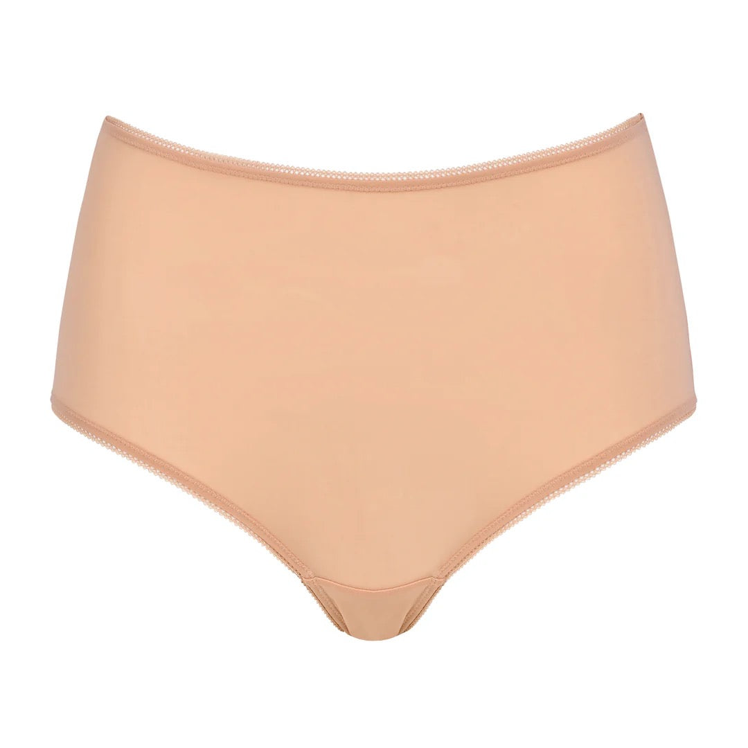 Huit Organic Cotton High Waist Brief - Blush