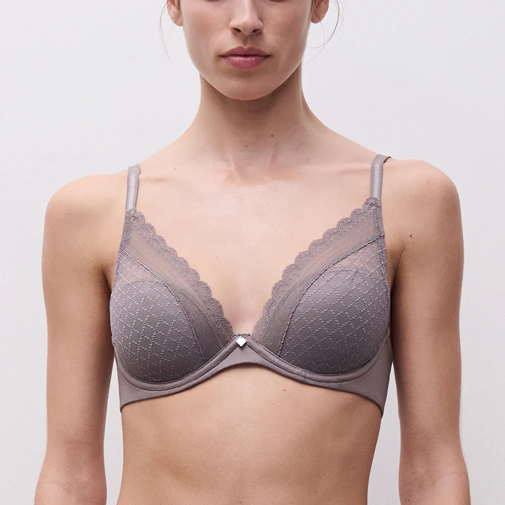 Chantelle Norah Chic Plunge T-Shirt Bra -Nude Rose