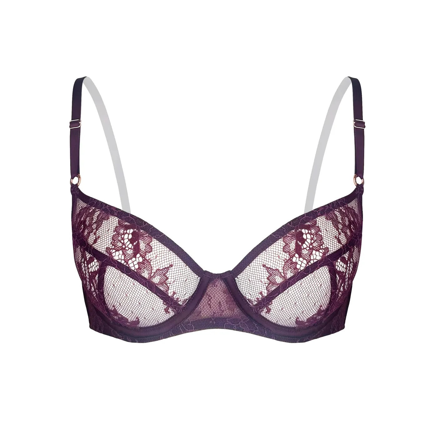 Monique Morin Moonstruck Balconette Bra - Velvet