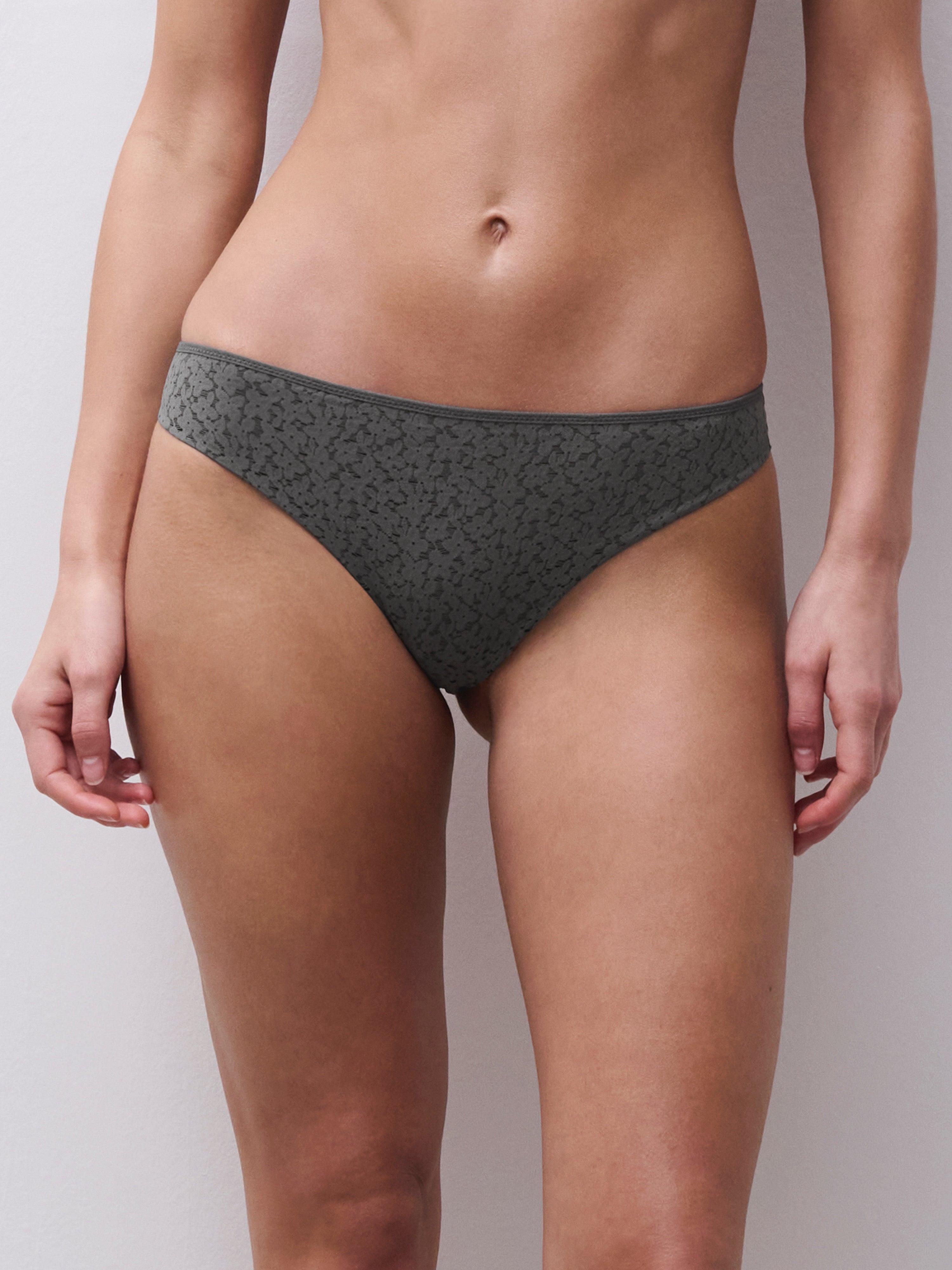 Chantelle Norah Comfort Thong - Dark Green
