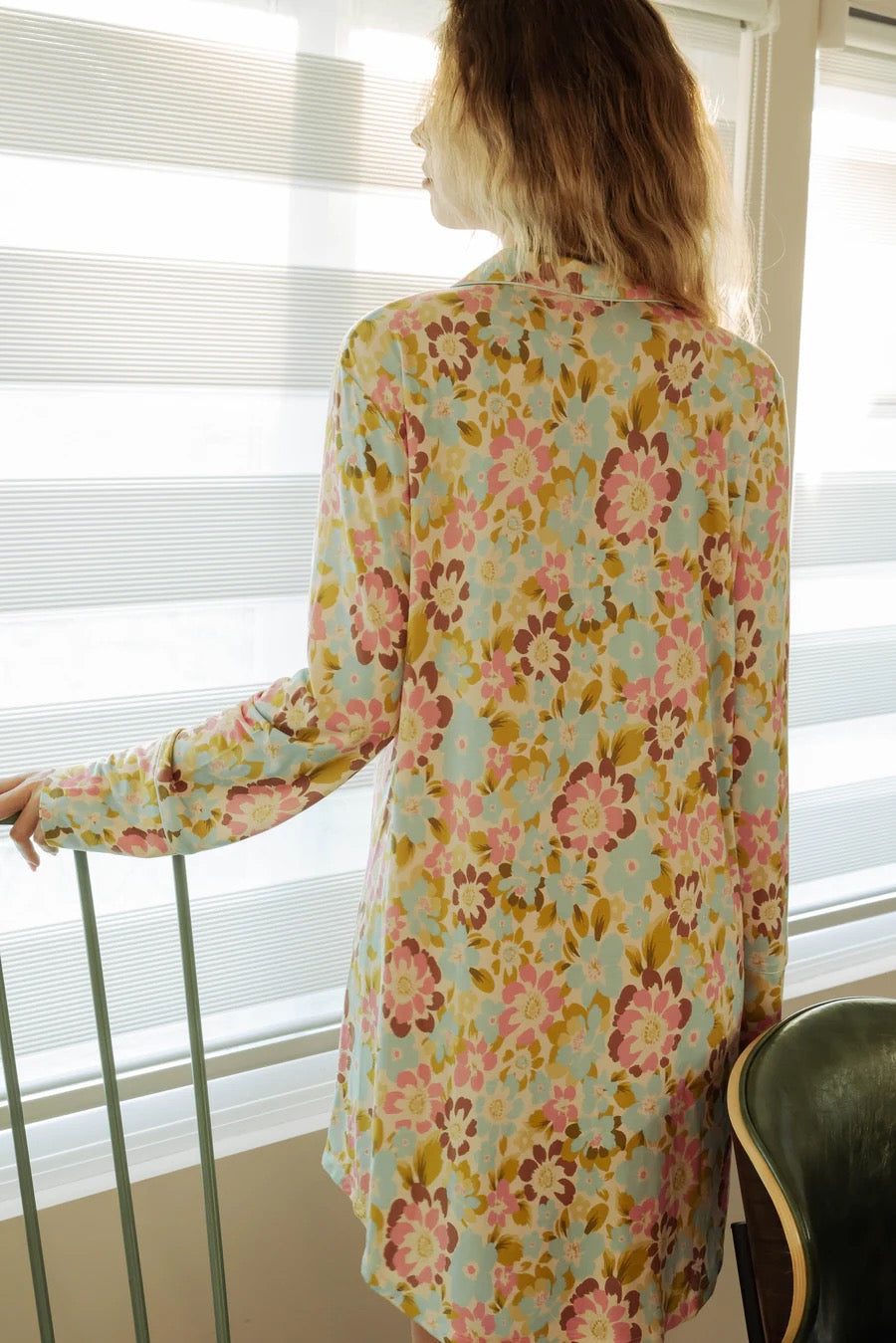 Kilo Brava Modal Sleepshirt - Painted Blooms