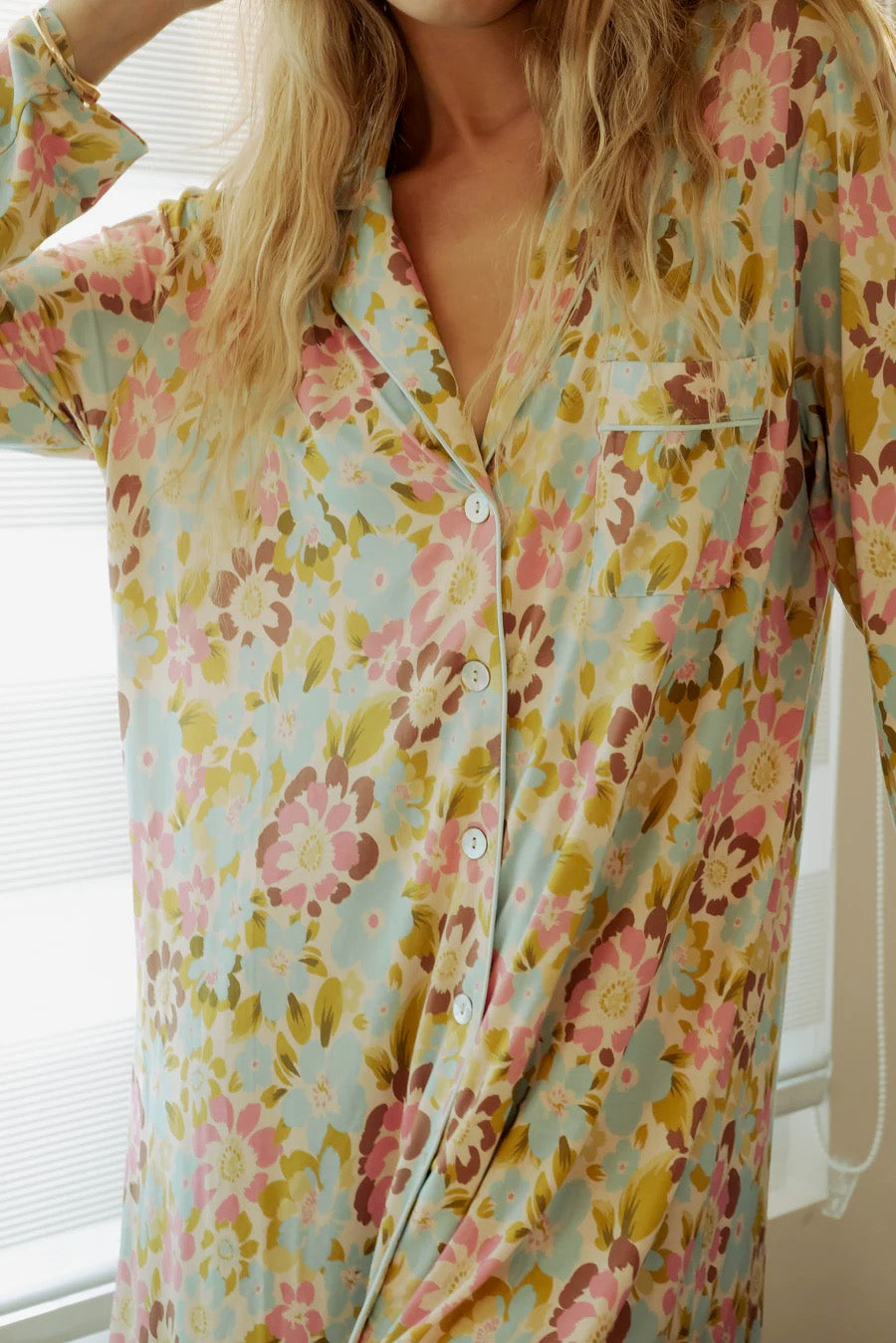 Kilo Brava Modal Sleepshirt - Painted Blooms