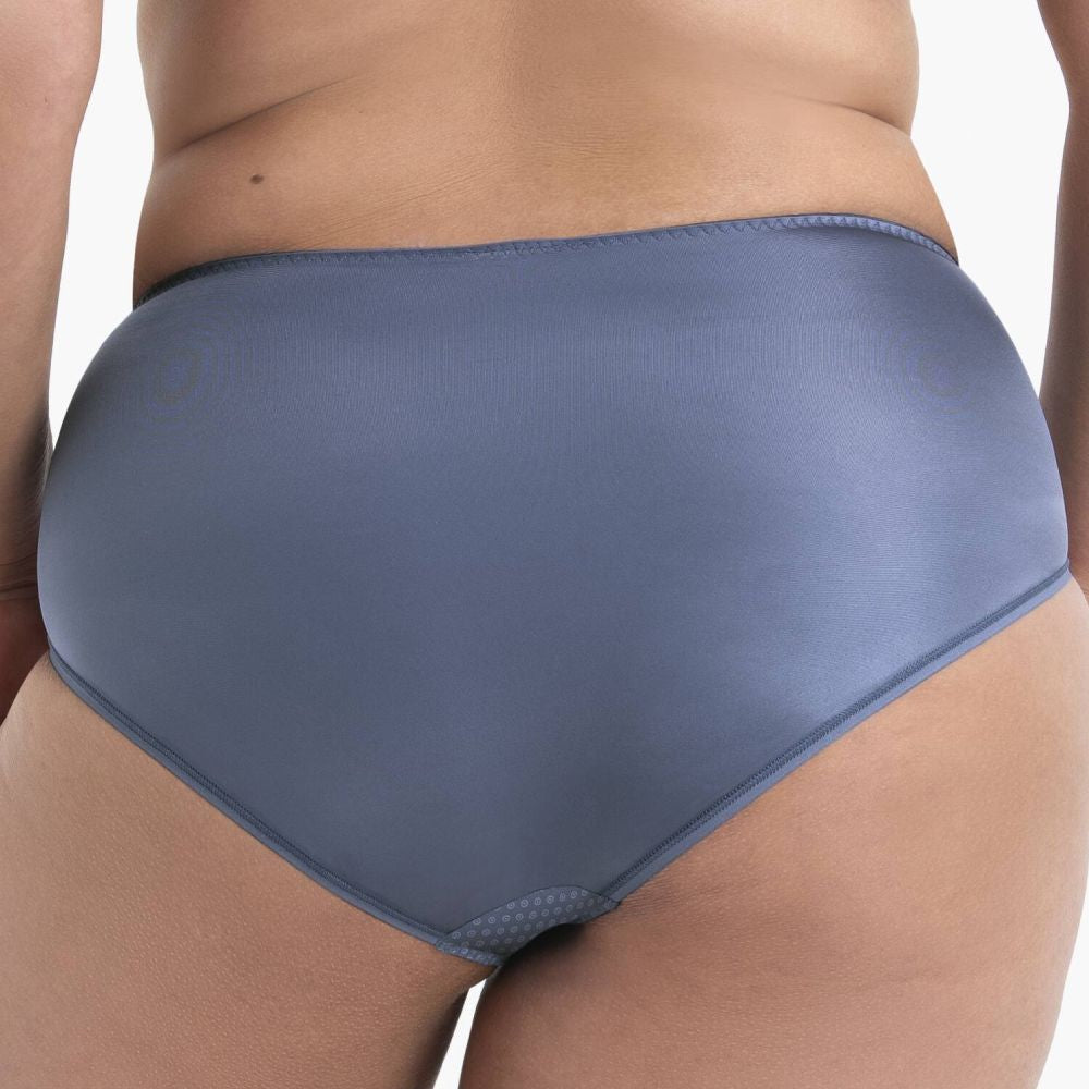 Anita Eloise High-Waist Briefs - Medium Blue