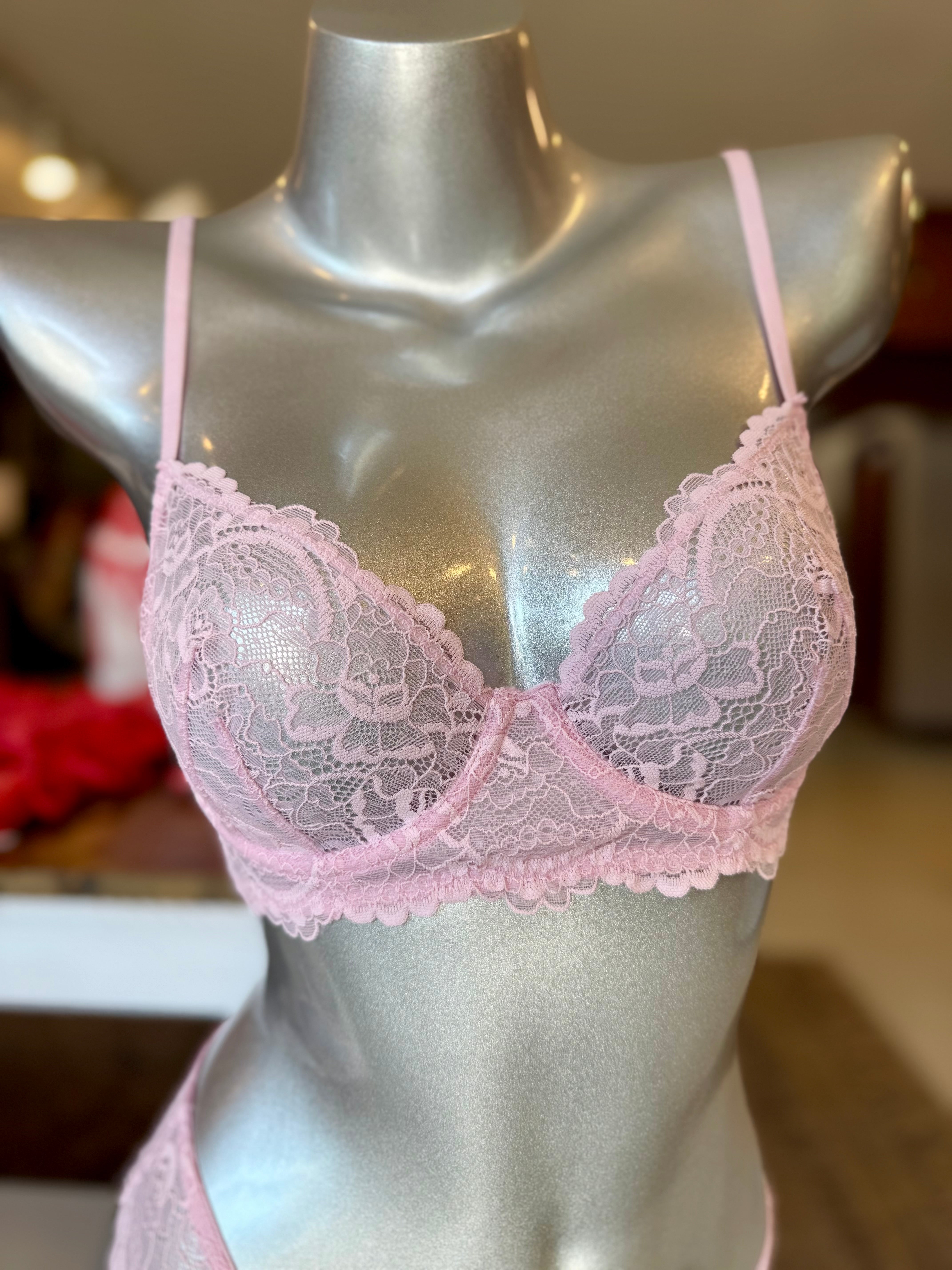 Samantha Chang All Lace Classic Underwire Bra - Magnolia
