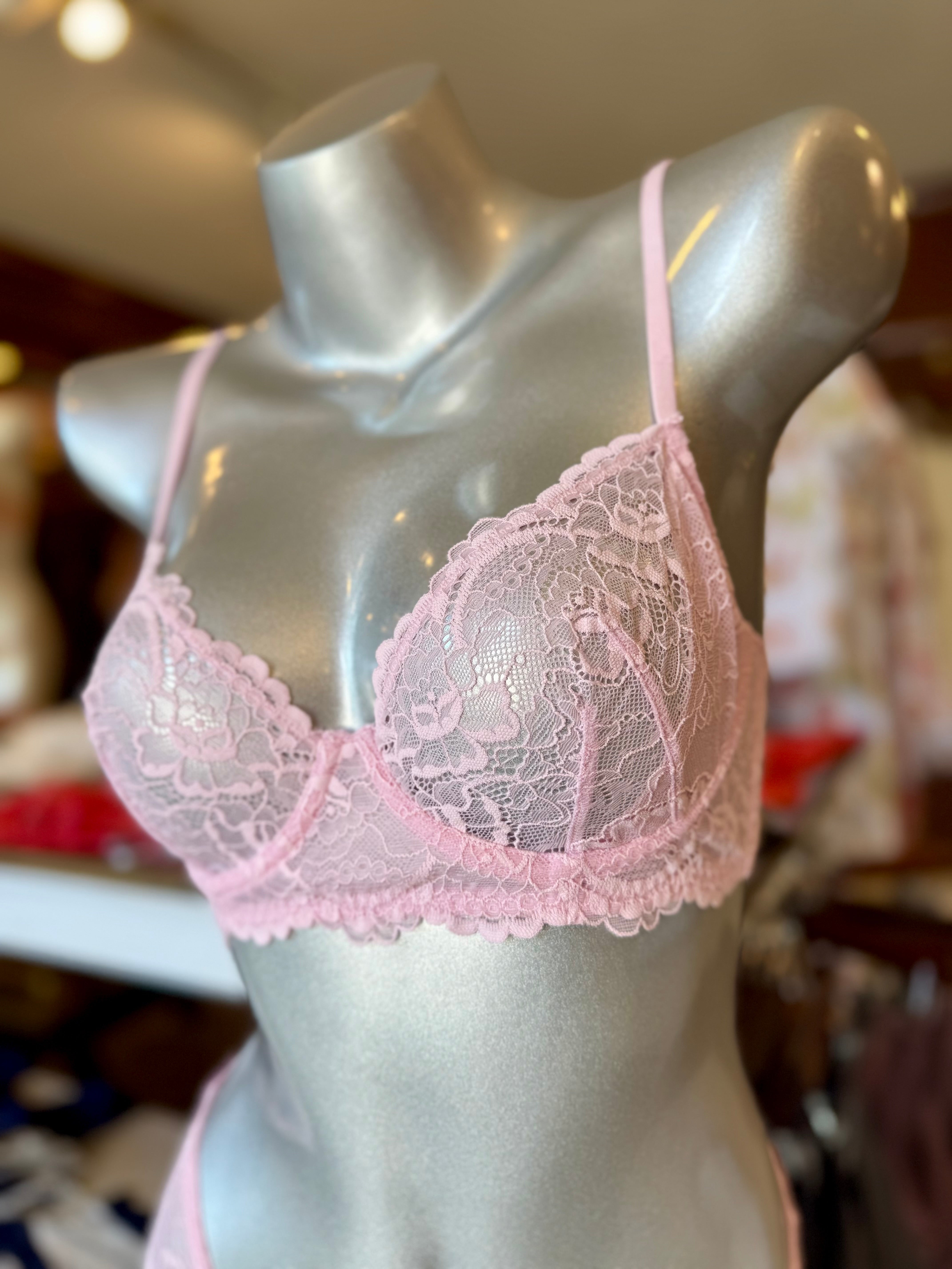 Samantha Chang All Lace Classic Underwire Bra - Magnolia
