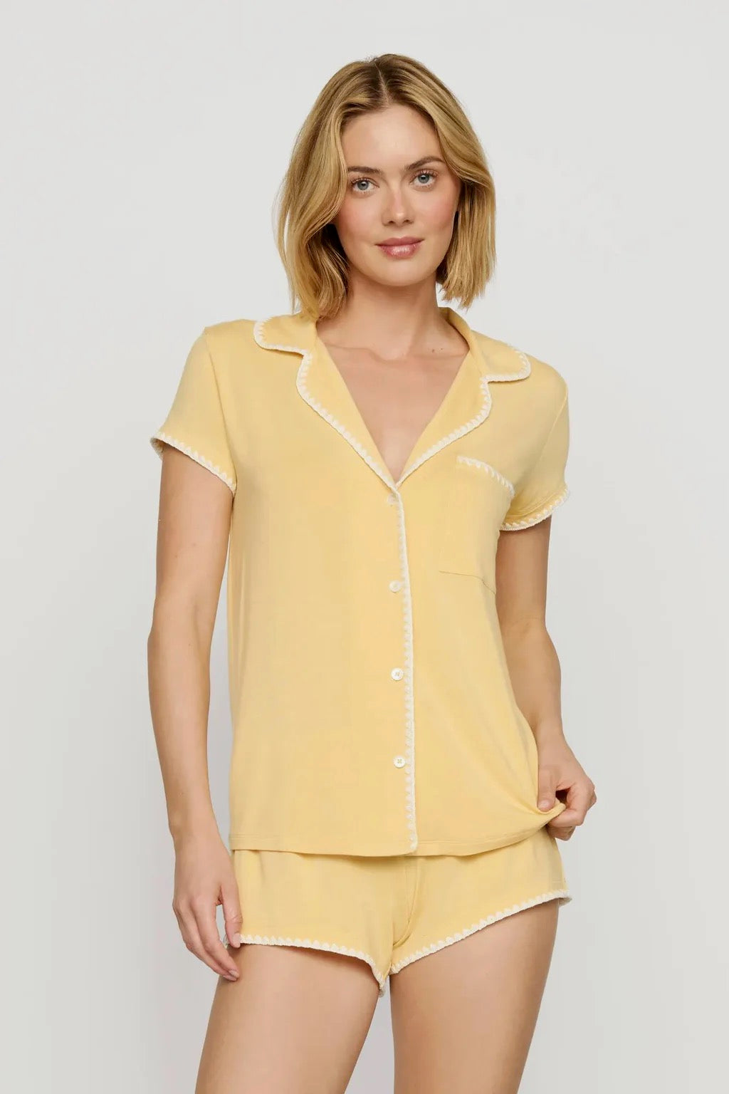 Eberjey Frida Shortie Pj Set - Sunbeam