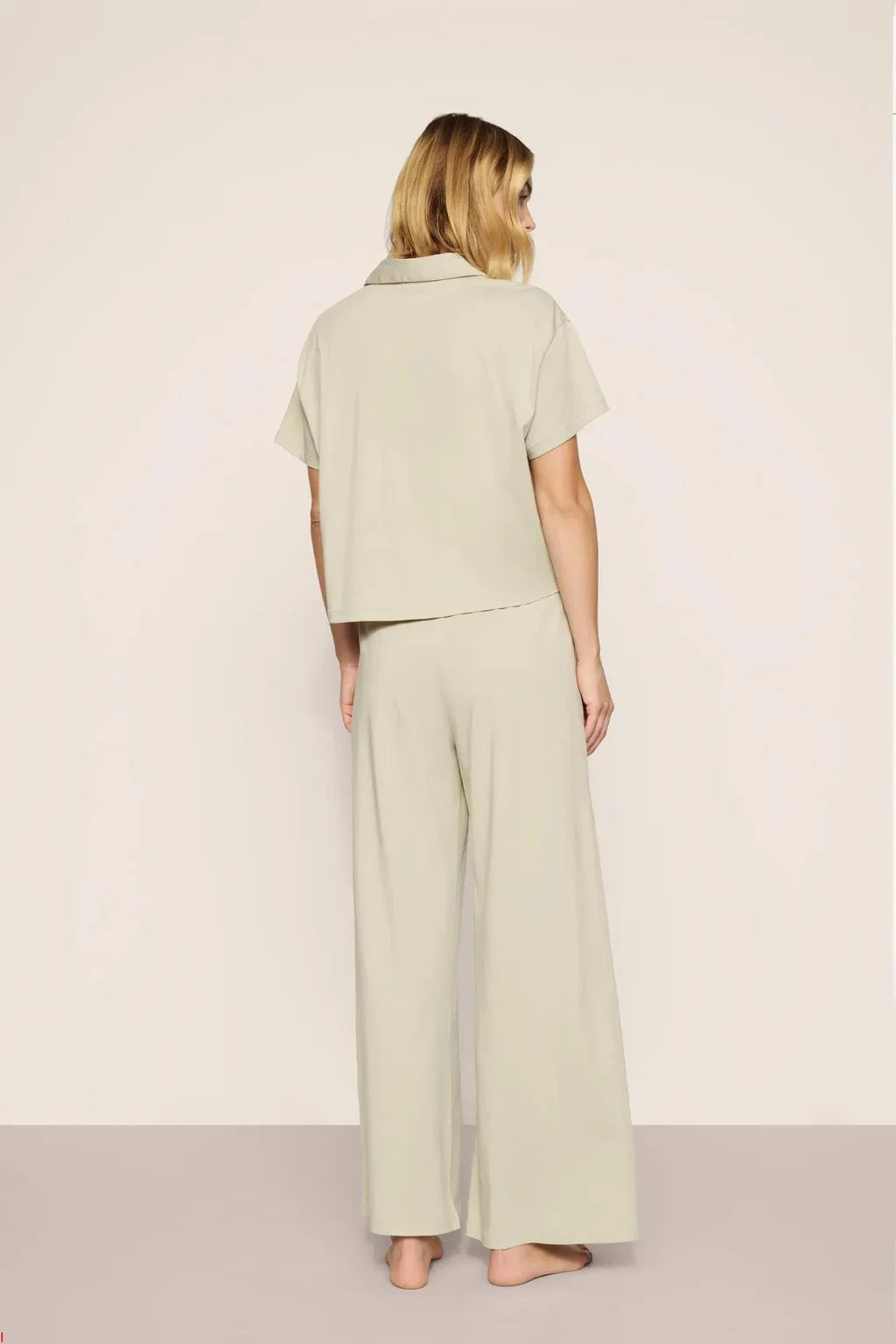Eberjey Organic Pima Cotton Short Sleeve and Pant Set