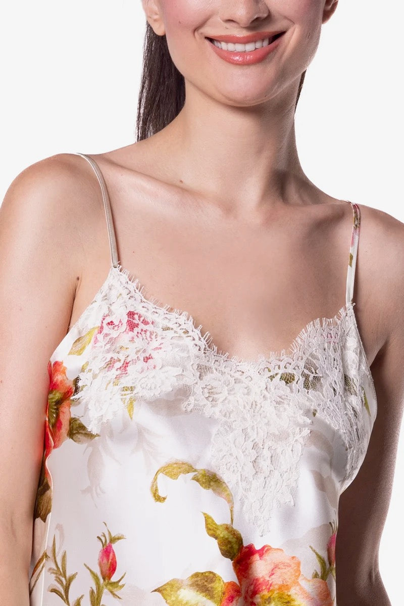 Christine Silk Gazebo Print Cami and Tap Set - GAZ1449