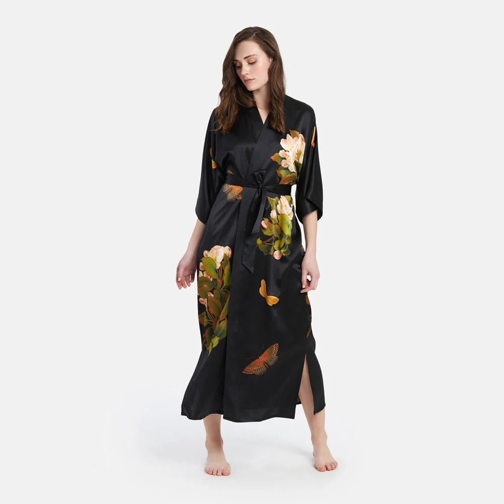 Kim+Ono Peony and Butterfly Long Kimono