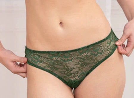 Samantha Chang All Lace Brief - Dark Forest