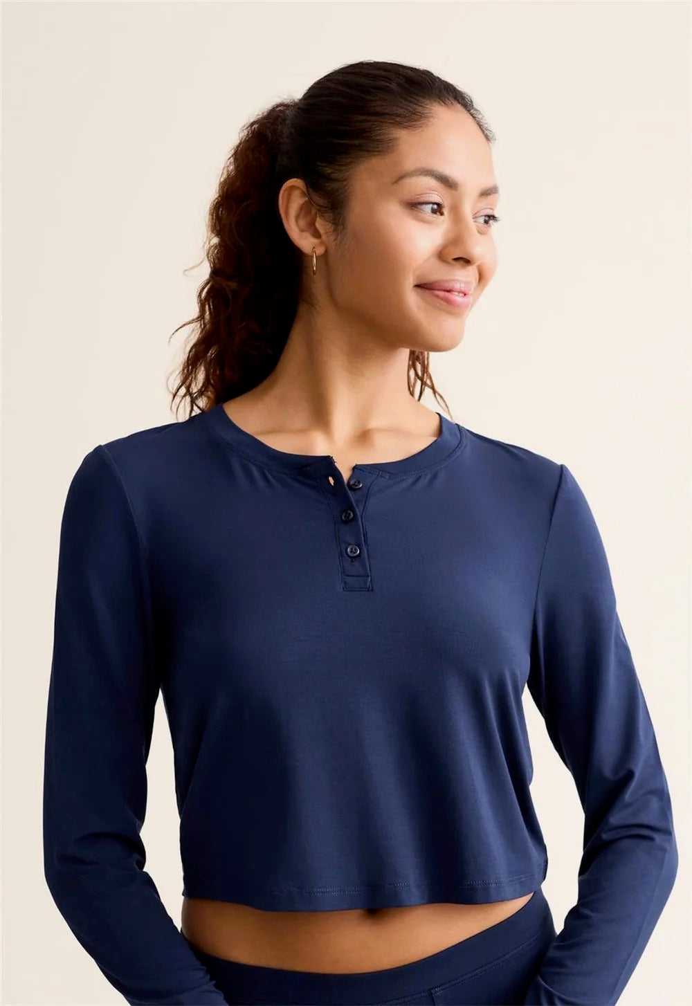 Fleurt Henley Top - Ink 615