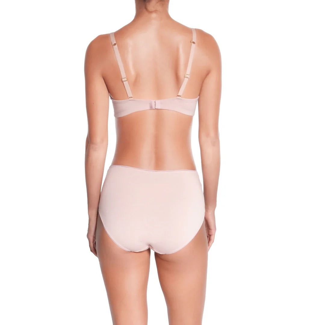 Huit Organic Cotton High Waist Brief - Blush
