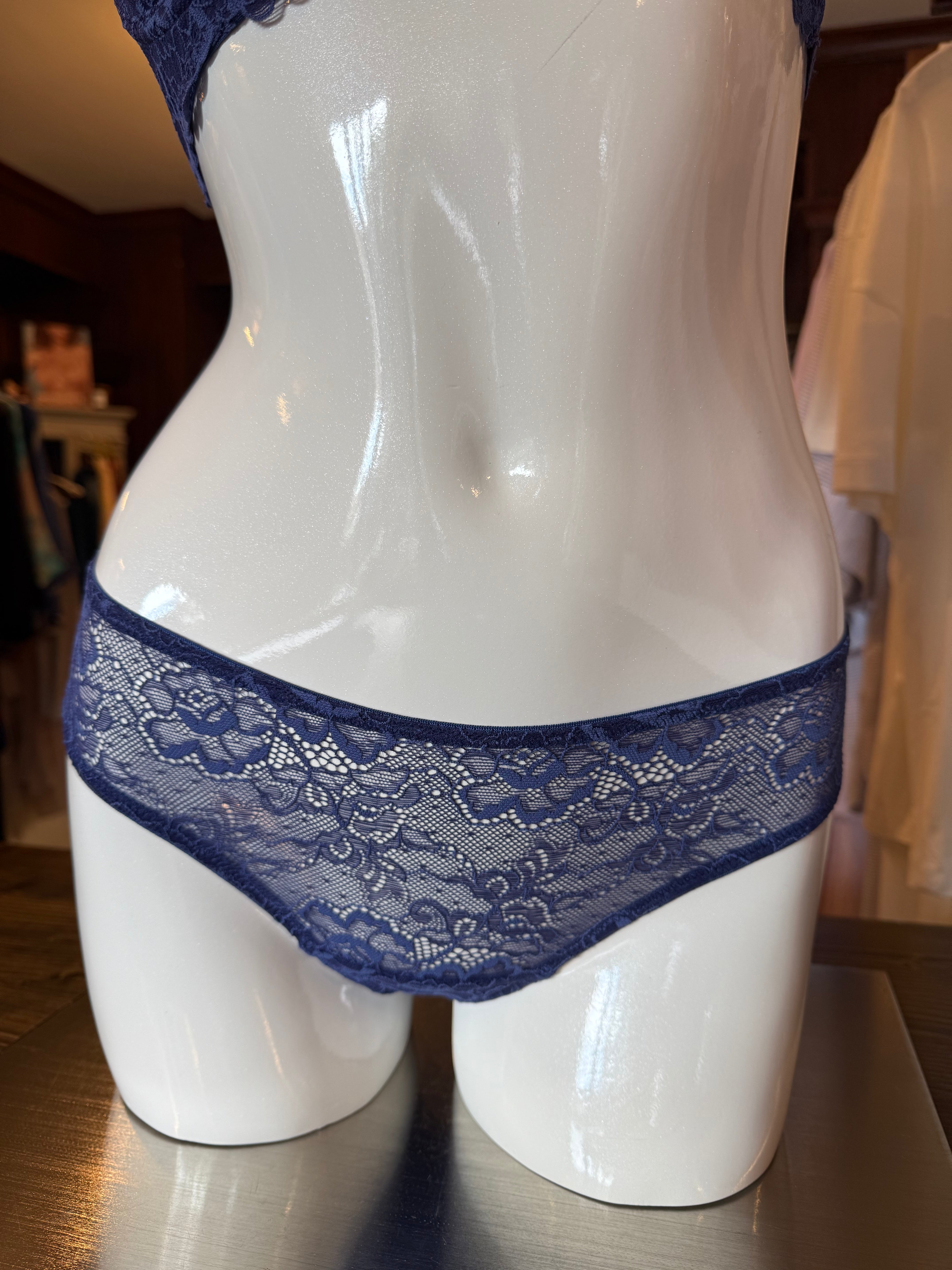 Samantha Chang All Lace Amour Brief - Lapis