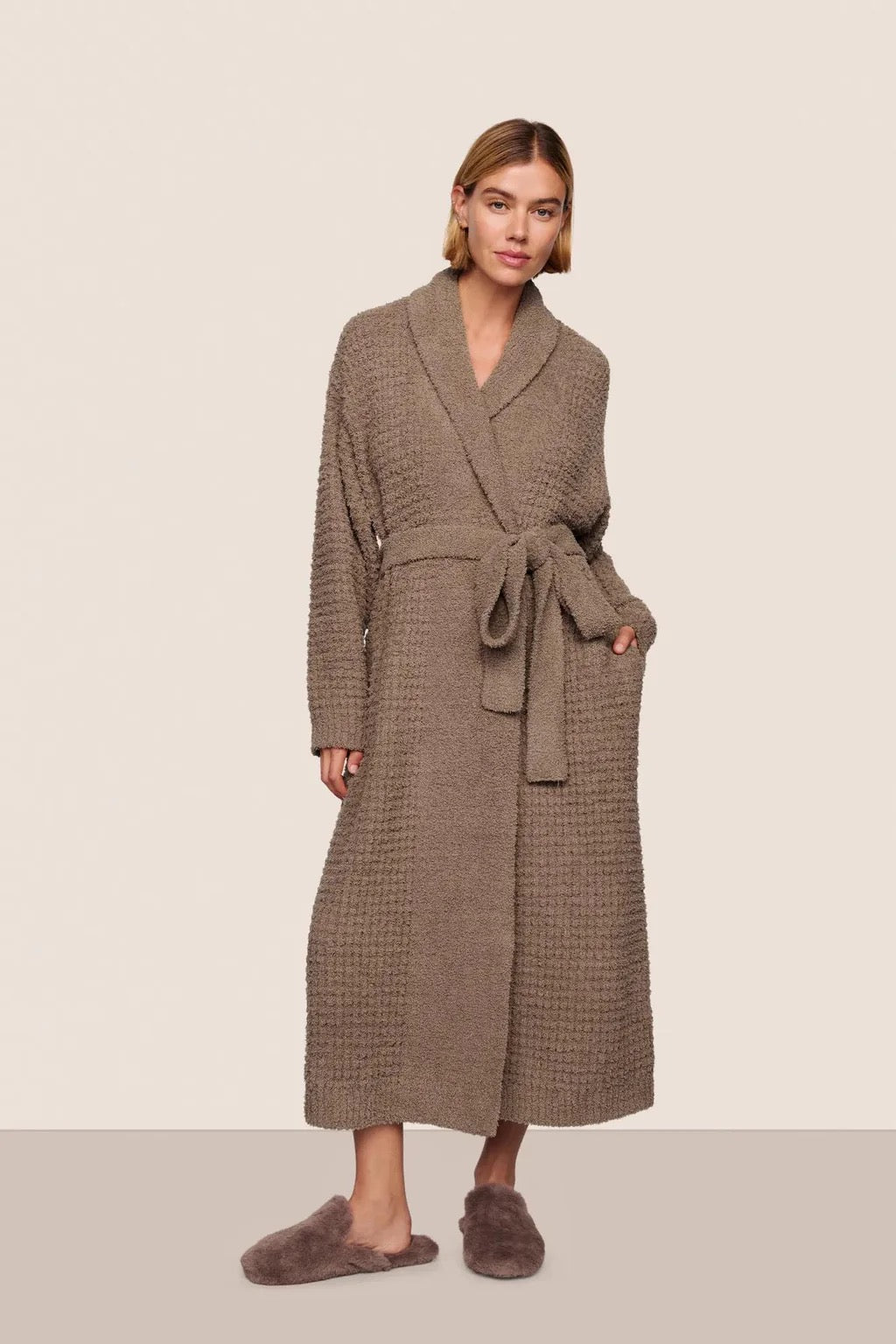 Eberjey Recycled Boucle Waffle Robe