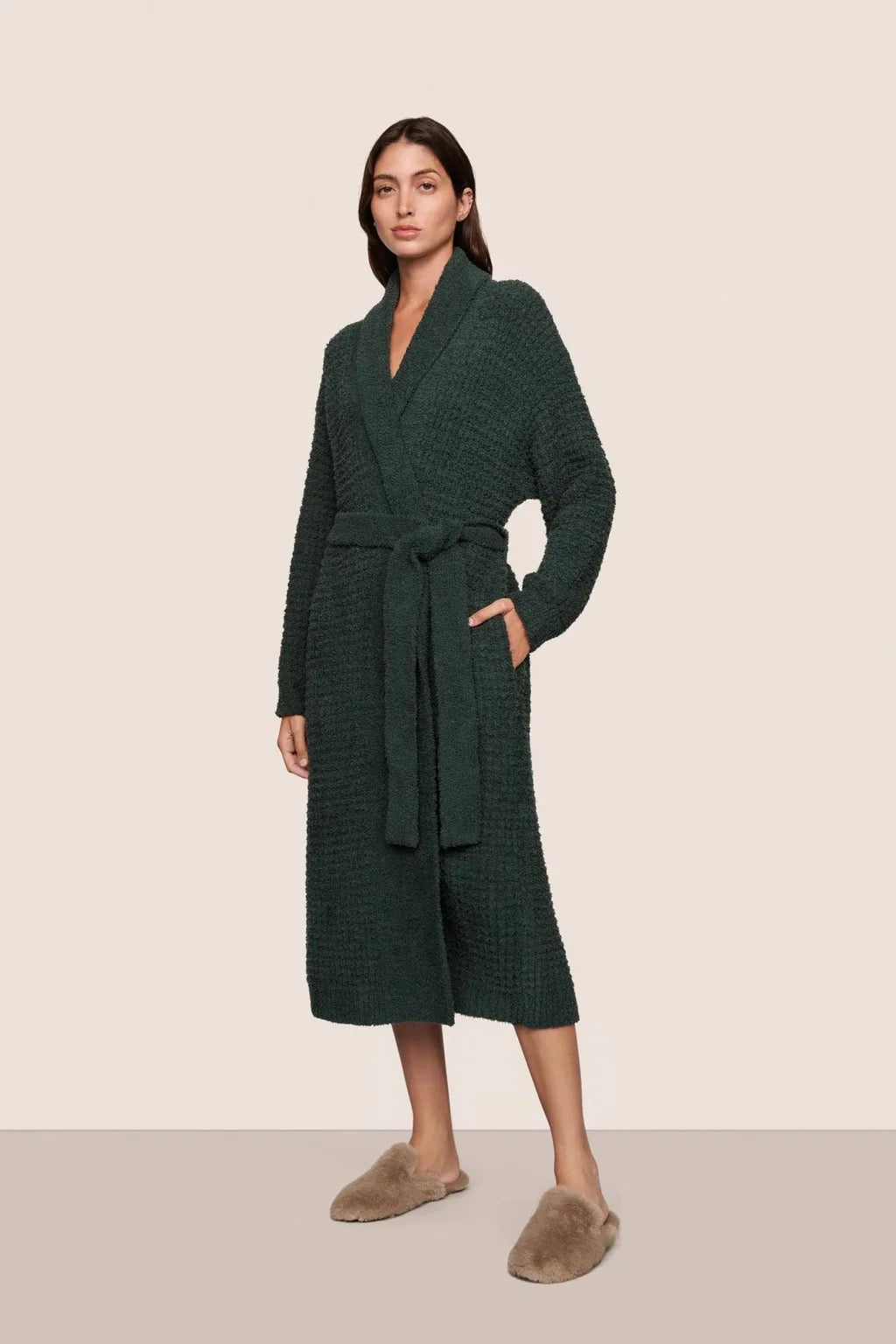 Eberjey Recycled Boucle Waffle Robe