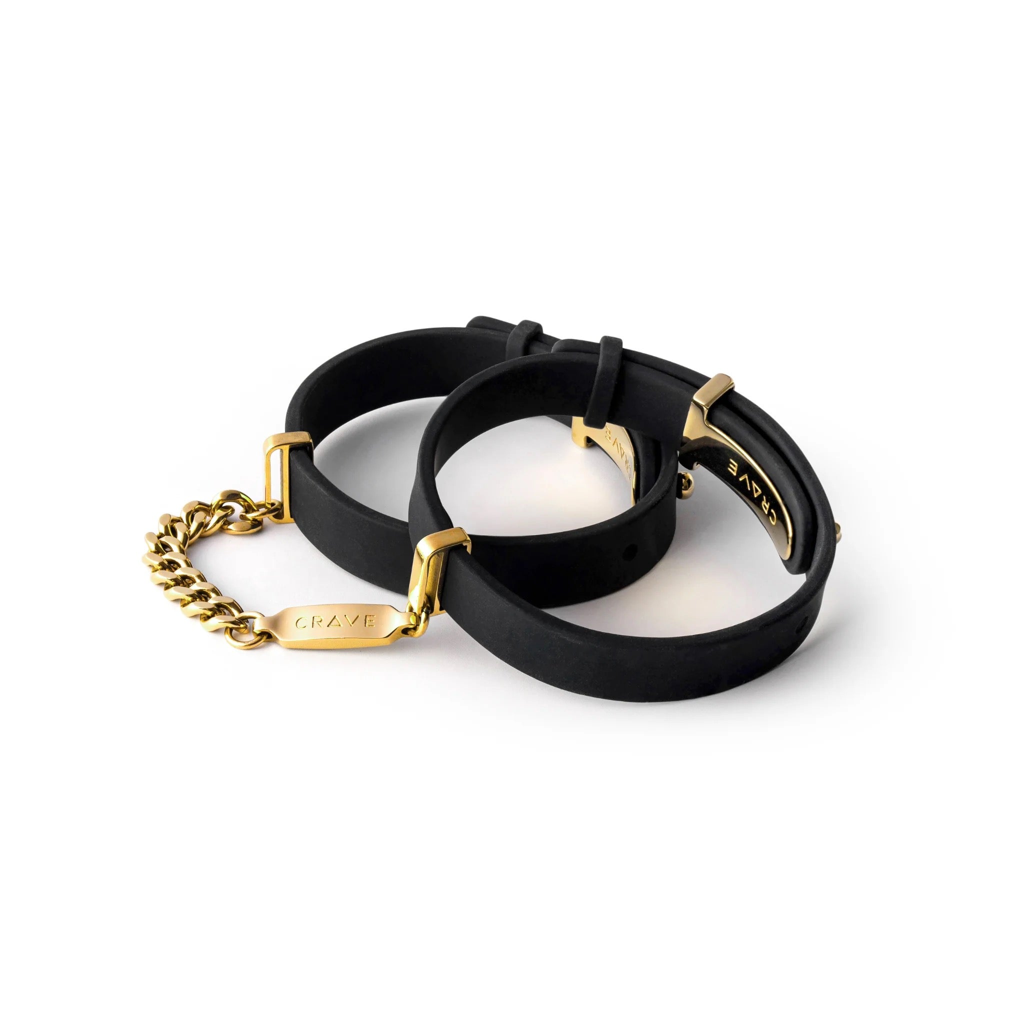 Crave ID Cuffs - Black/Gold