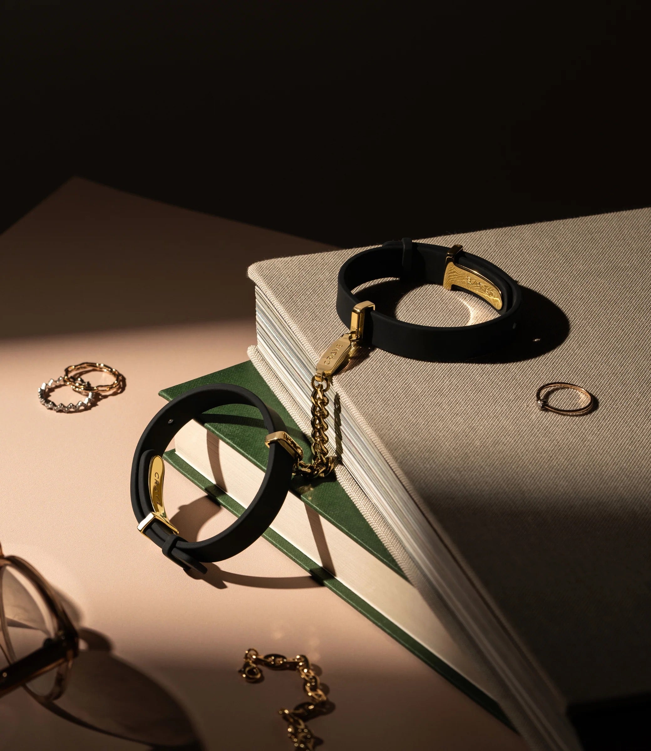 Crave ID Cuffs - Black/Gold