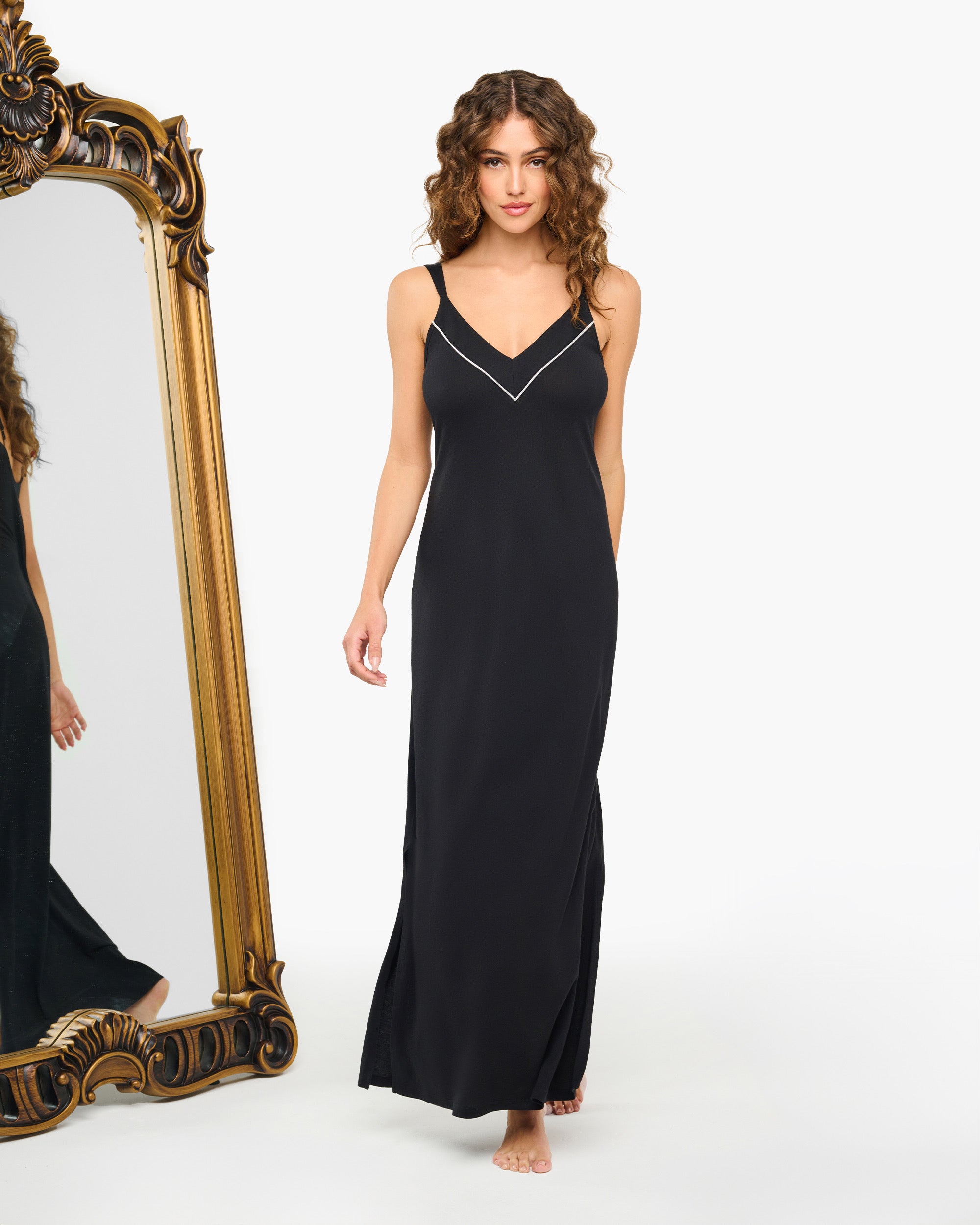 Cosabella Pima Lusso Maxi Lounge Dress